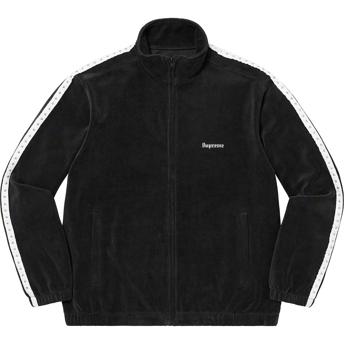 Studded Velour Track Jacket