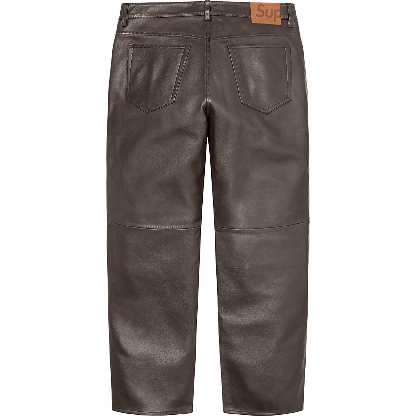 Leather 5-Pocket Jean
