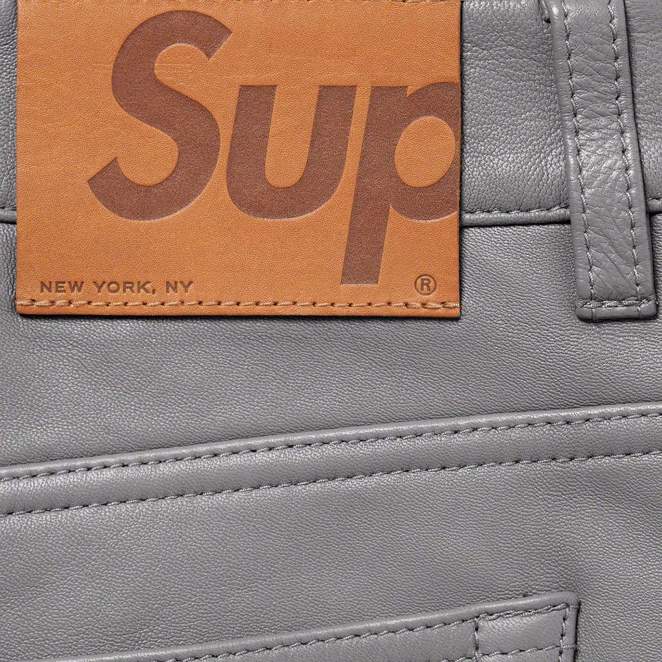 Leather 5-Pocket Jean