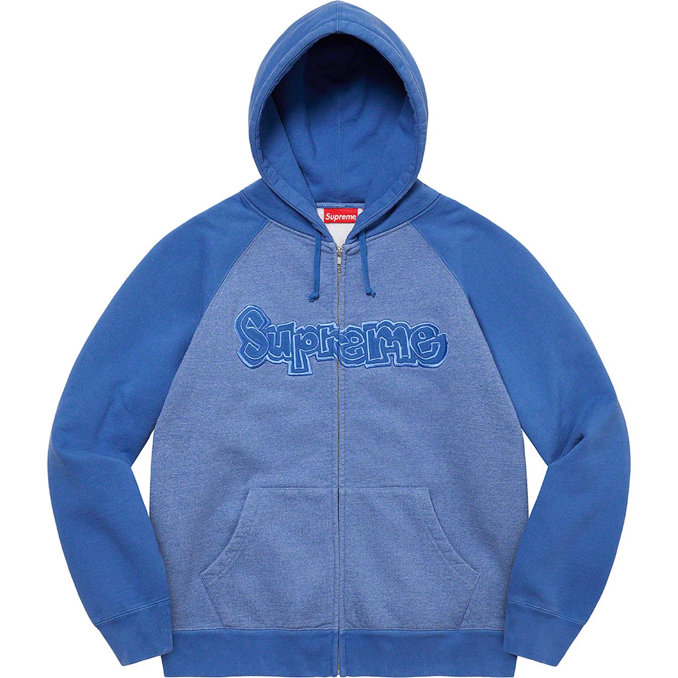 Gonz Appliqué Zip Up Hooded Sweatshirt