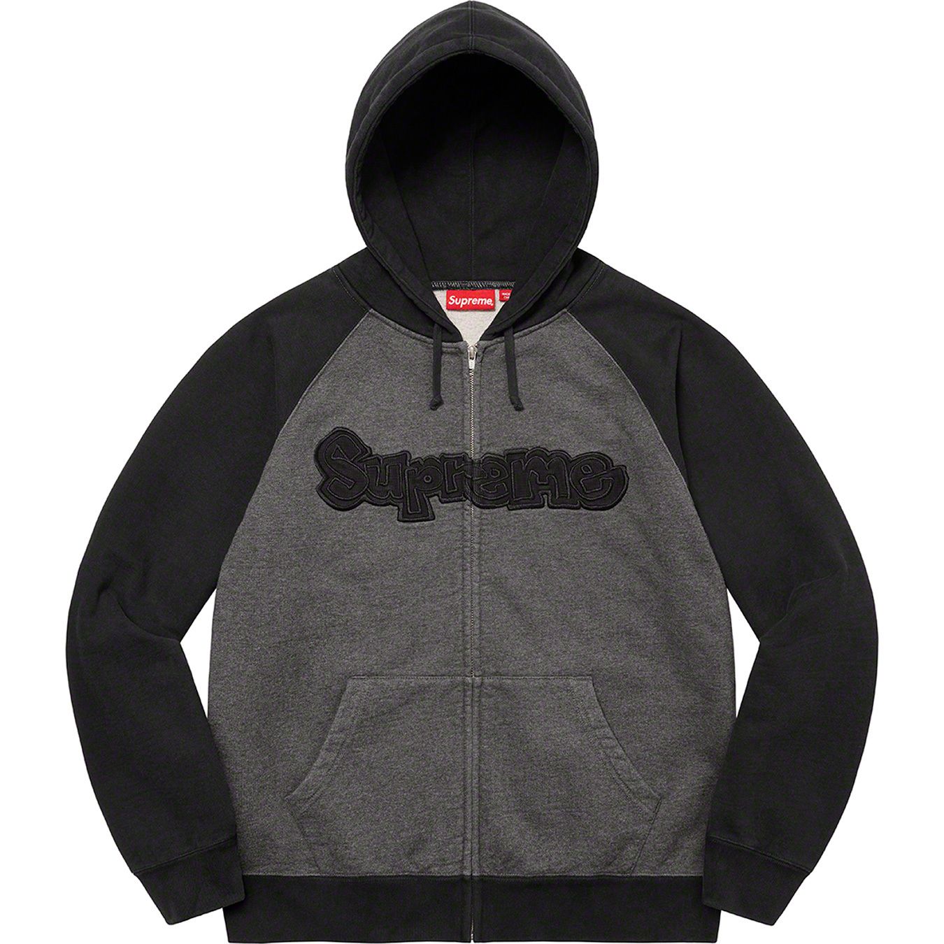 Gonz Appliqué Zip Up Hooded Sweatshirt