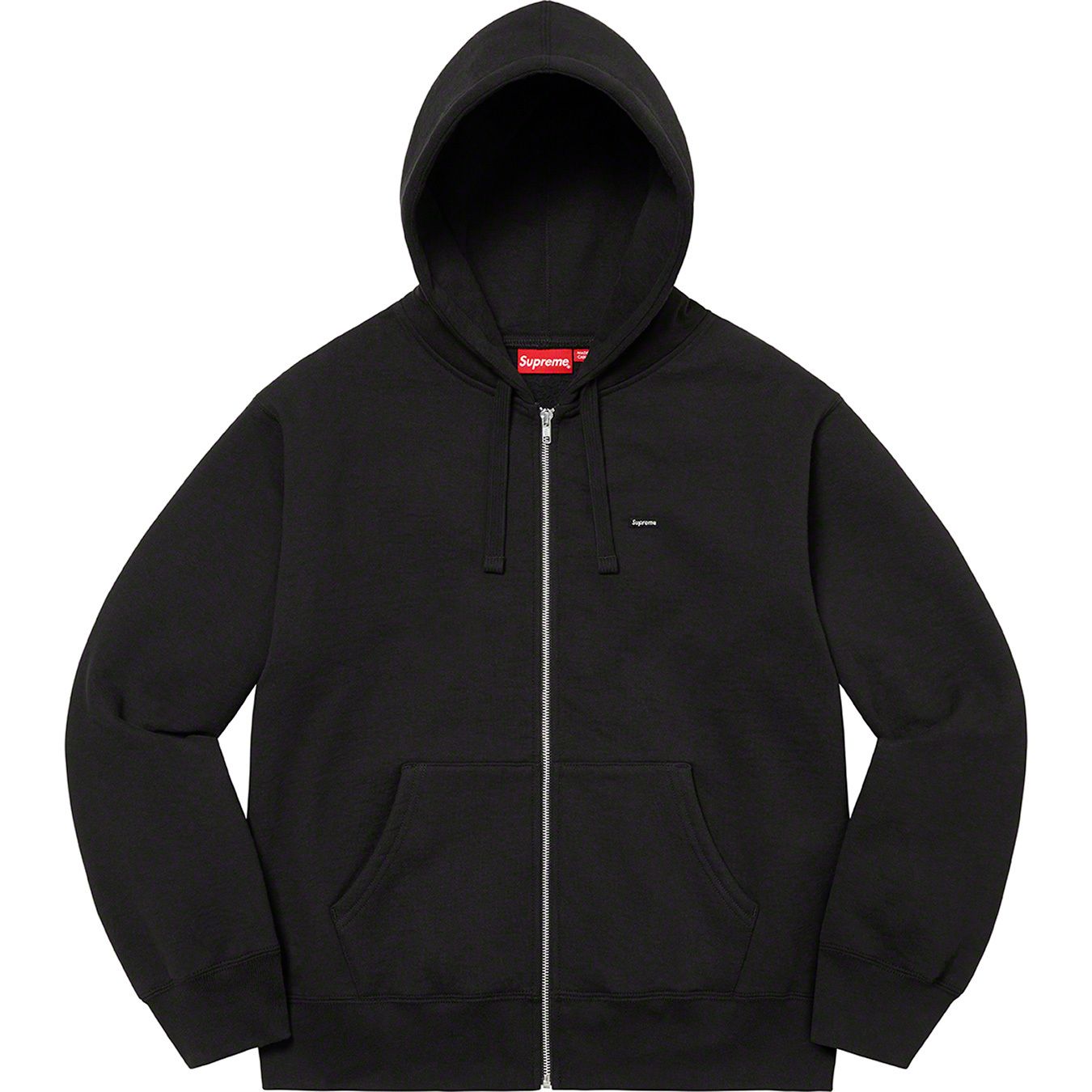 Small Box Drawcord Zip Up Hooded Sweatshirt