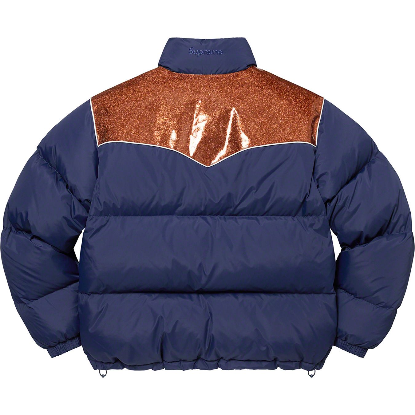 Glitter Yoke Down Puffer Jacket