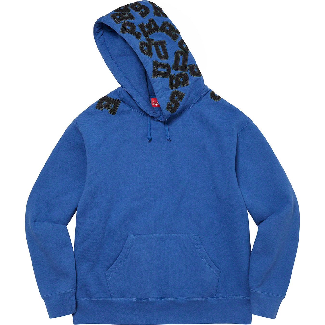 Scattered Appliqué Hooded Sweatshirt