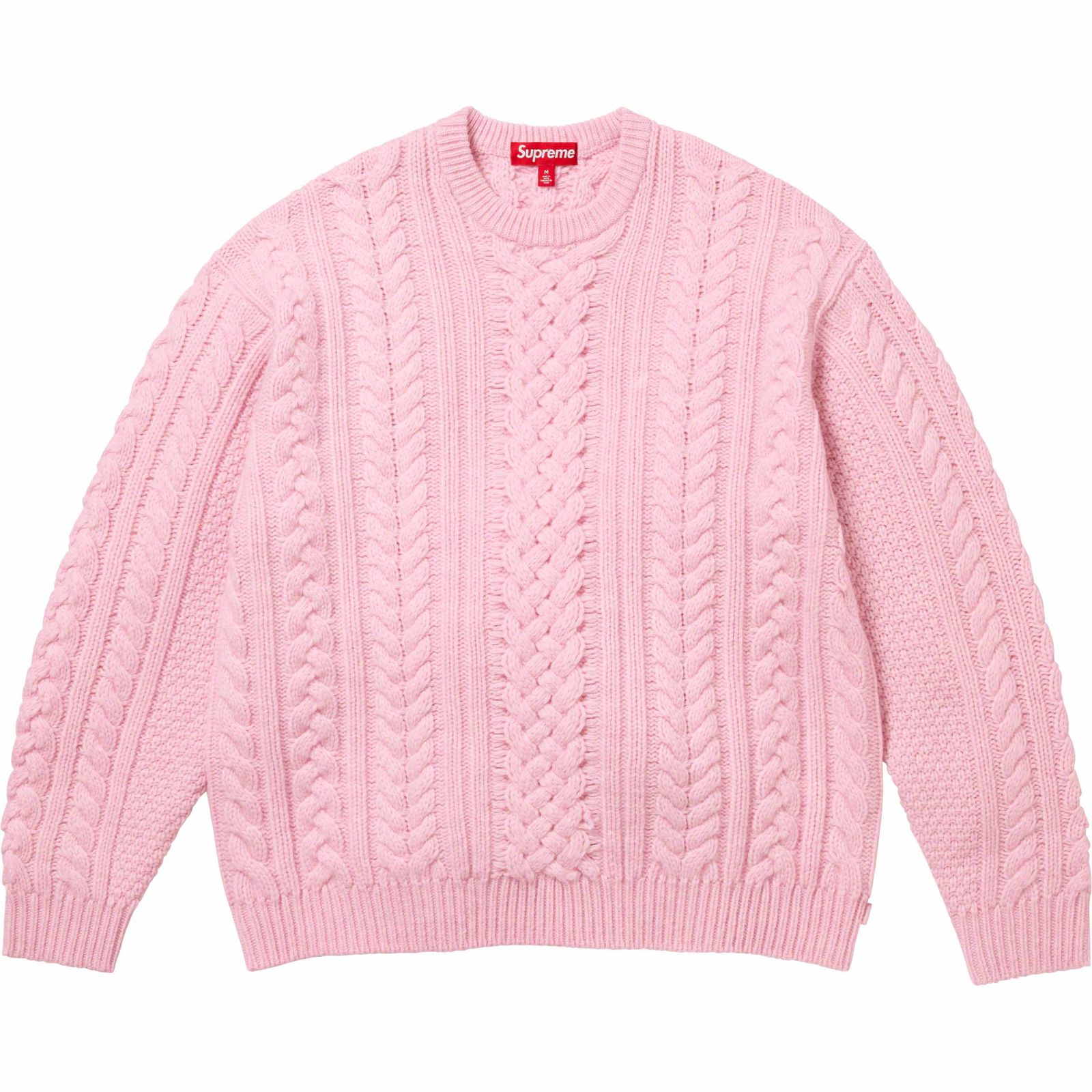 Appliqué Cable Knit Sweater