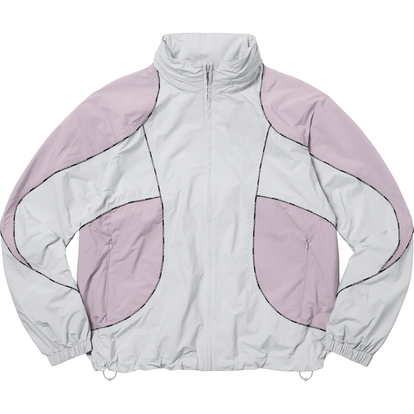 Logo Piping Hooded Track Jacket