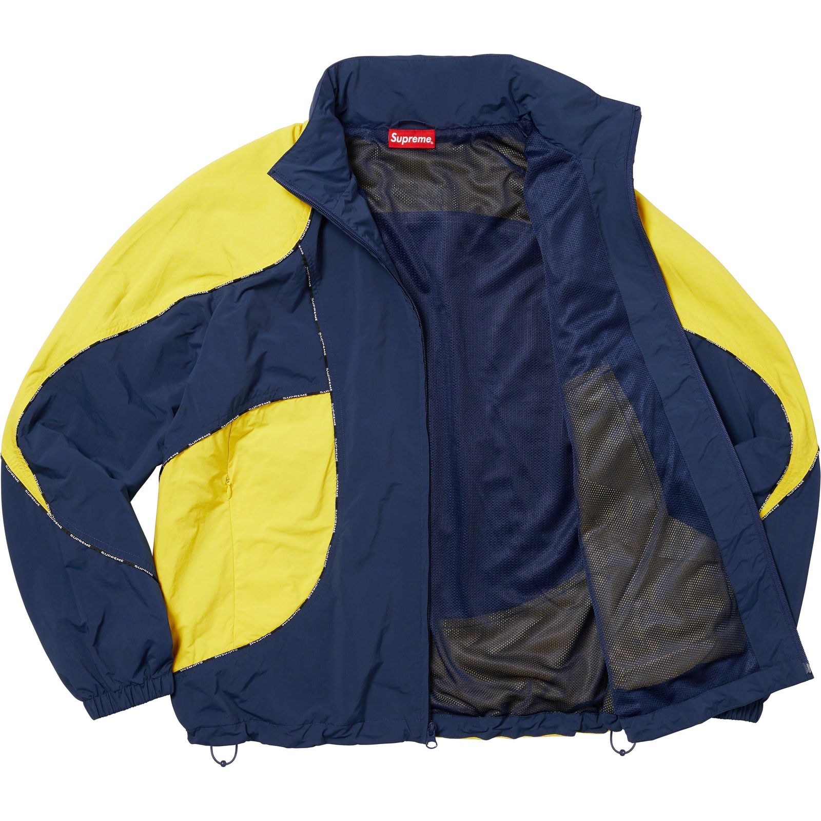 Logo Piping Hooded Track Jacket