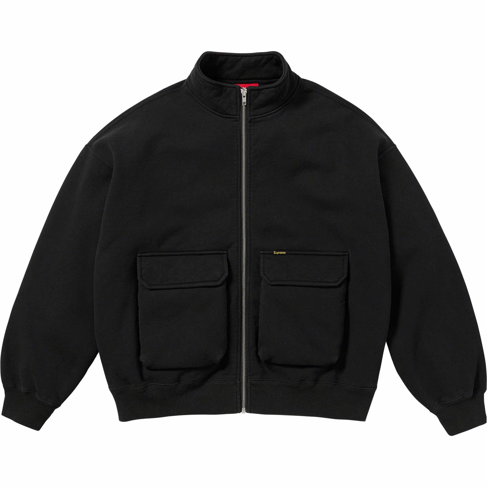 Cargo Pocket Zip Up Sweatshirt