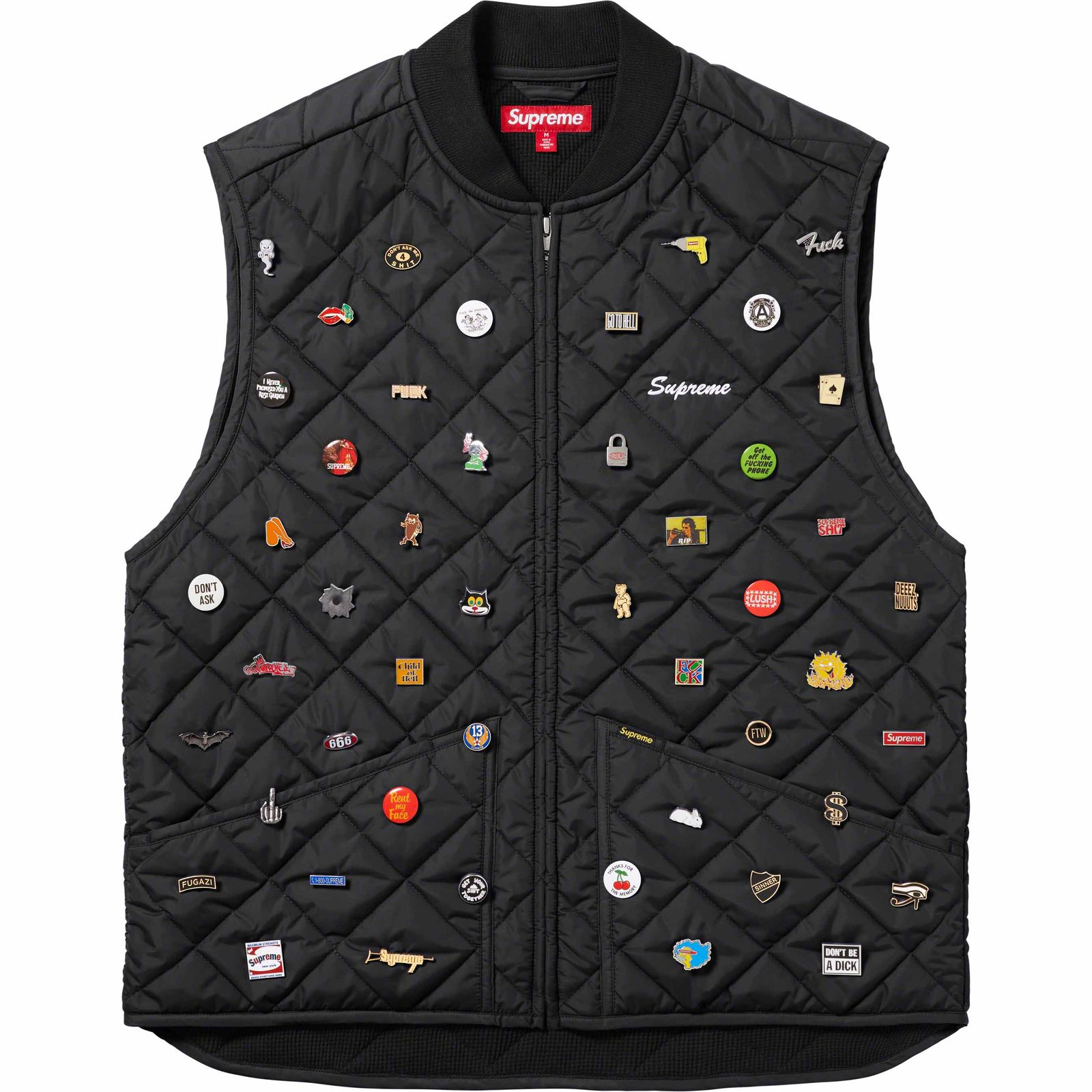 Pins Quilted Work Vest