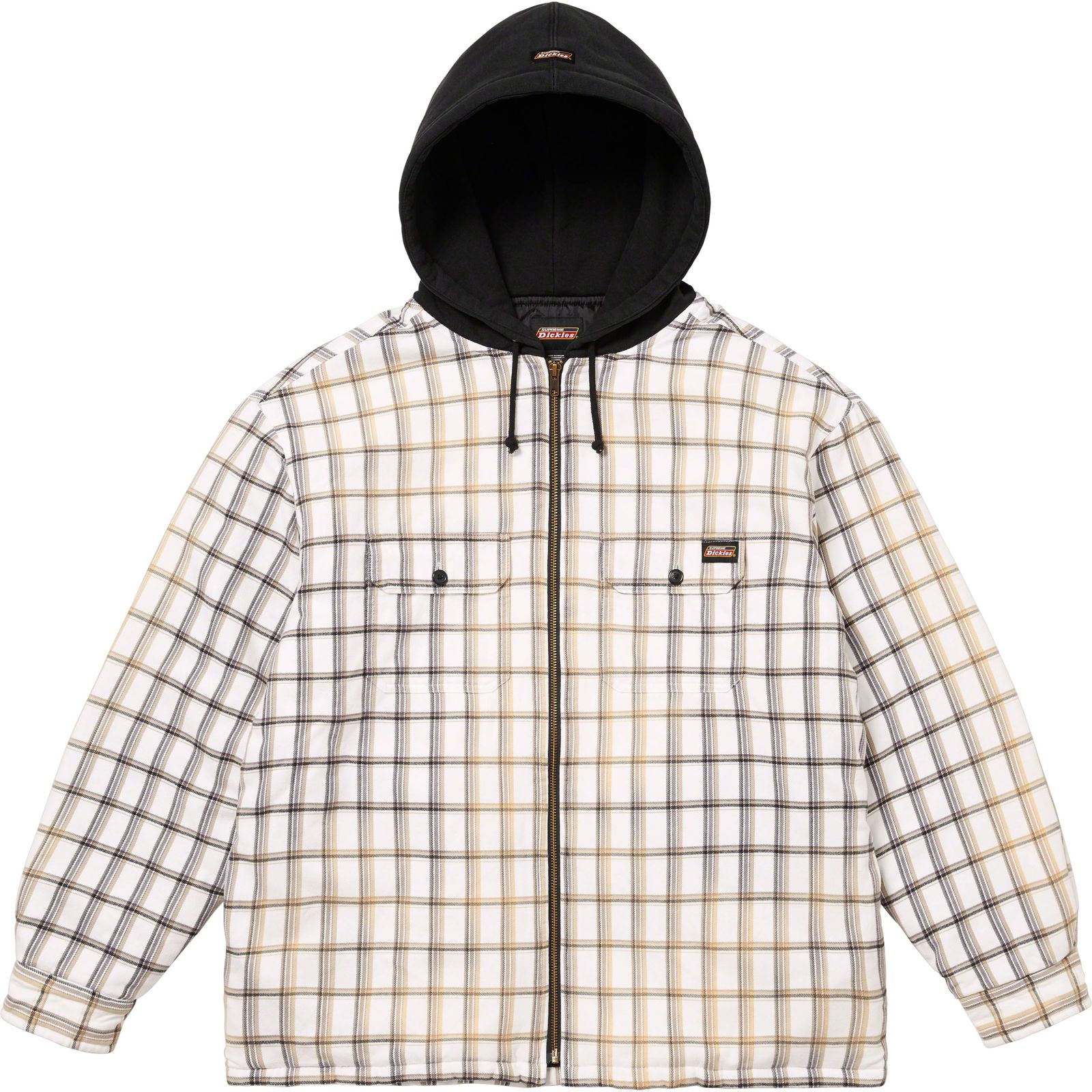 Supreme®/Dickies® Plaid Hooded Zip Up Shirt