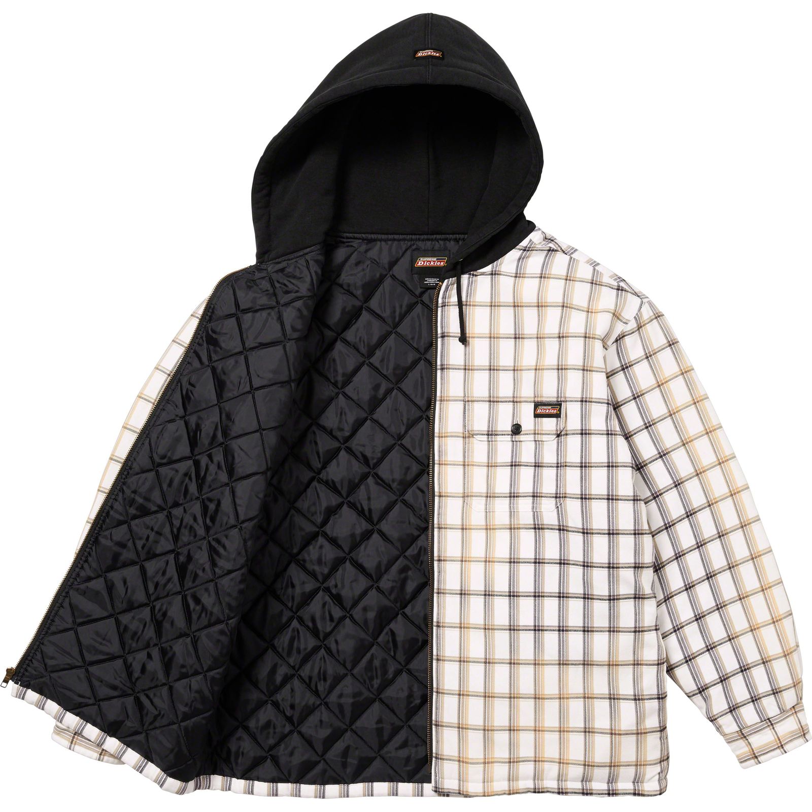 Supreme®/Dickies® Plaid Hooded Zip Up Shirt
