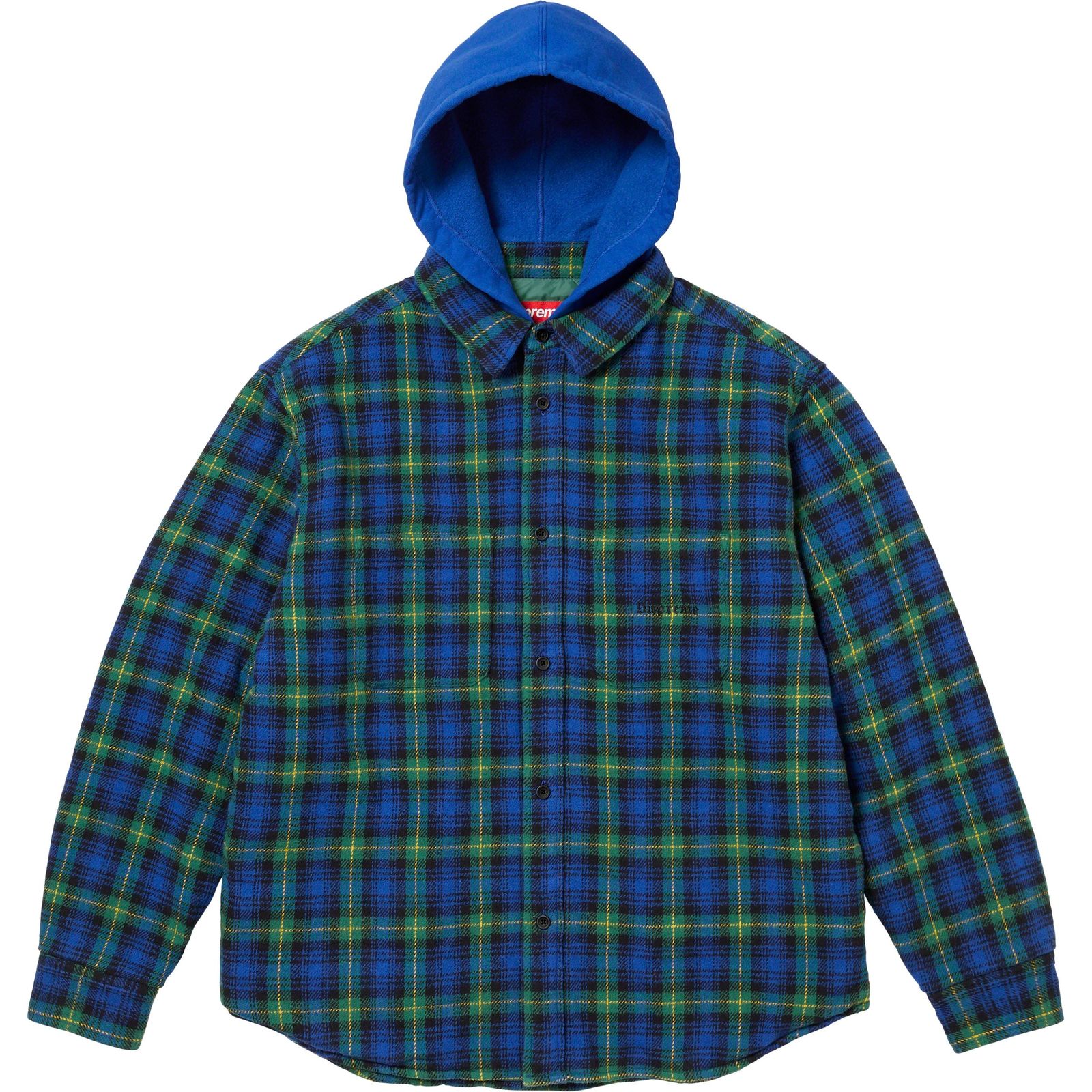 Tartan Flannel Hooded Shirt