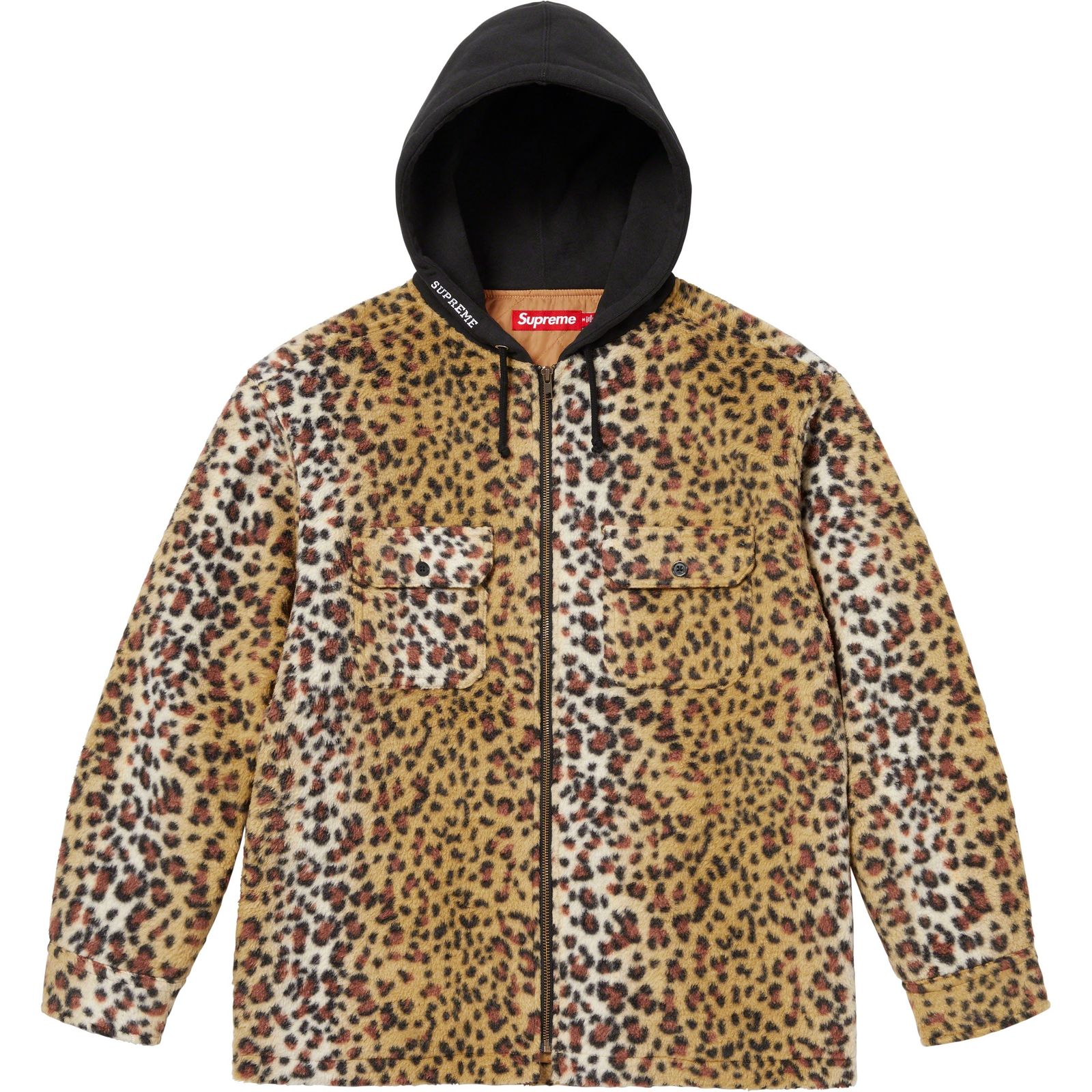 Fleece Zip Up Hooded Shirt