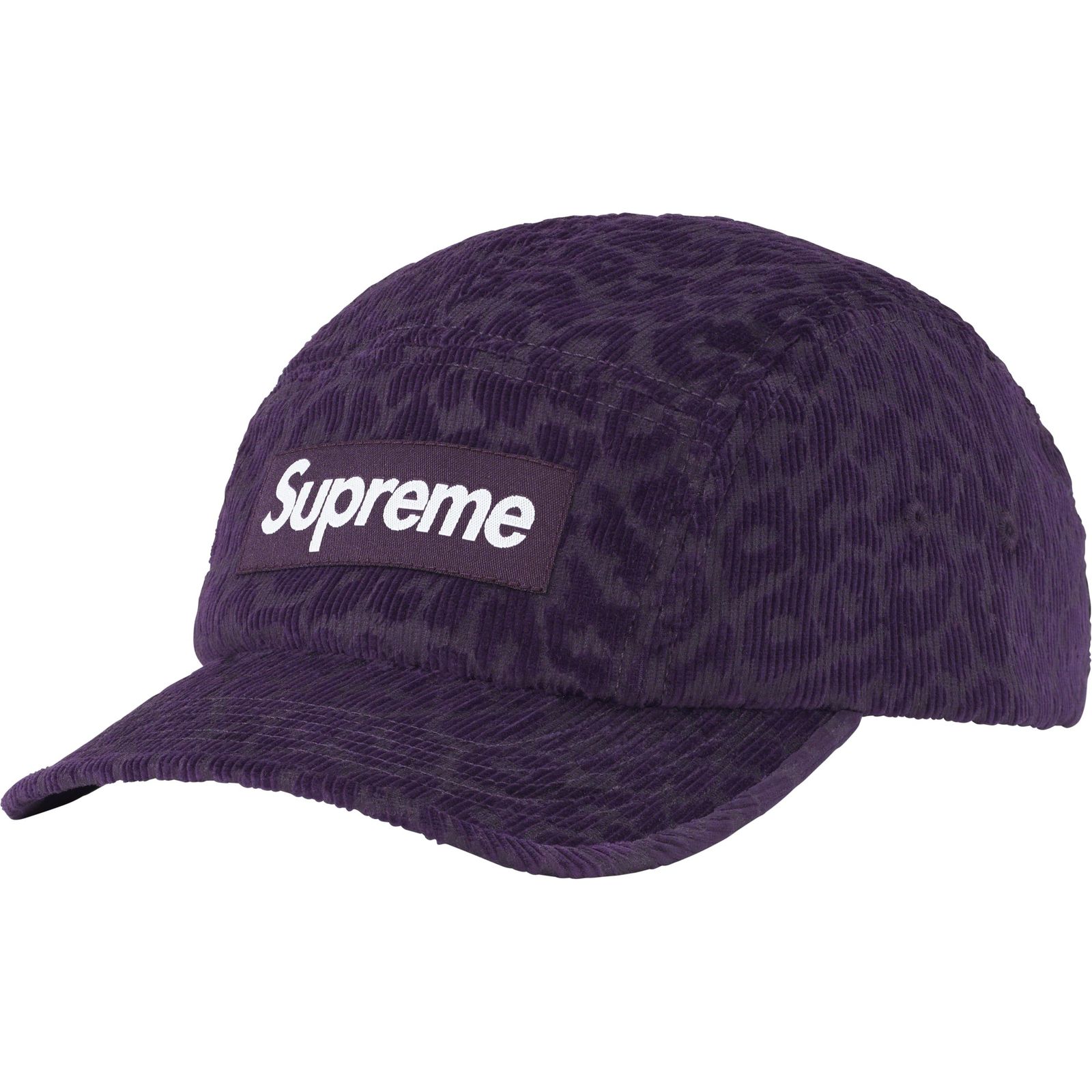 Leopard Corduroy Camp Cap