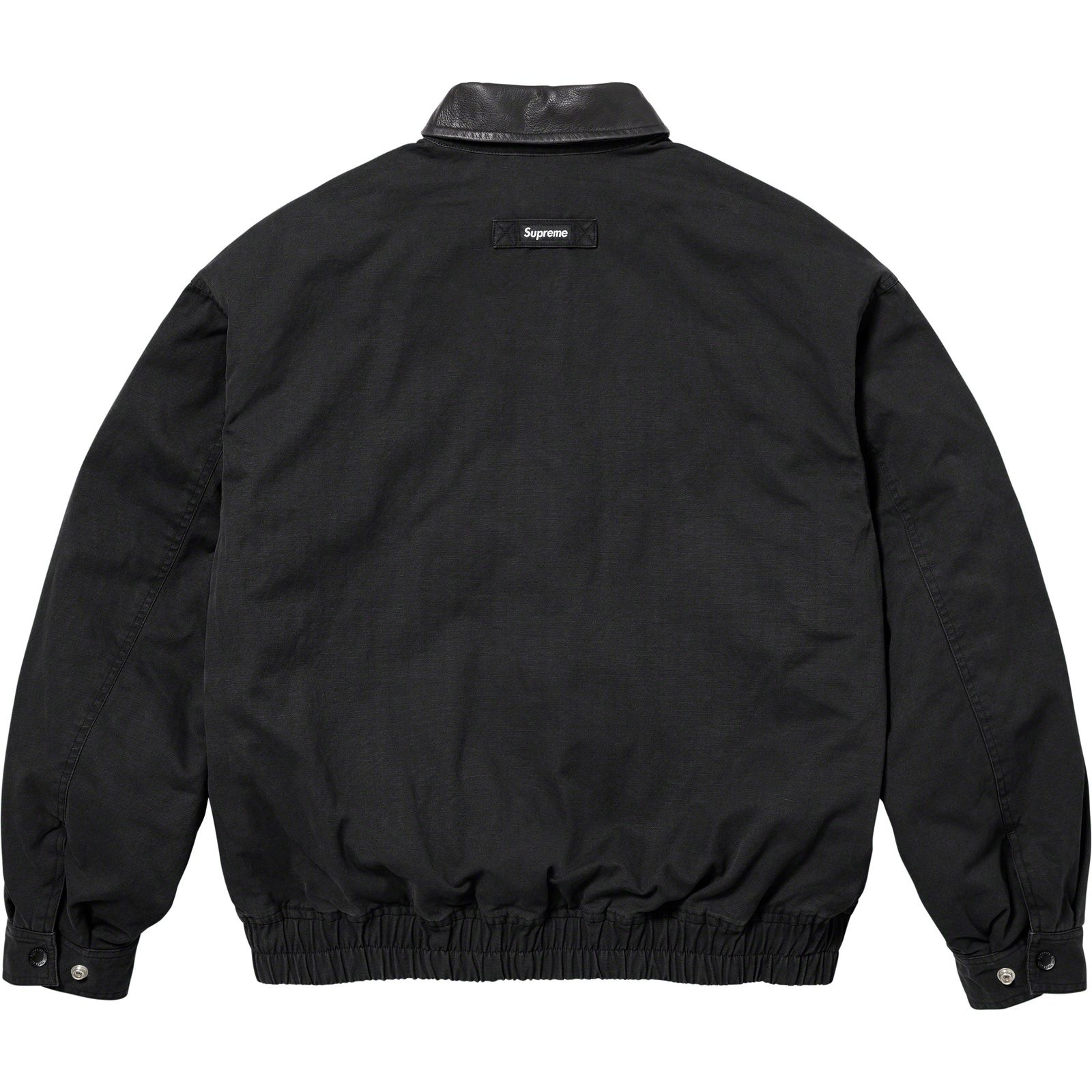 Leather Collar Utility Jacket
