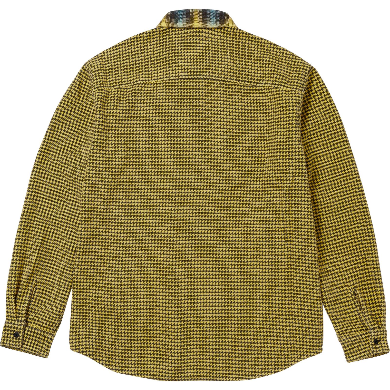 Houndstooth Plaid Flannel Shirt