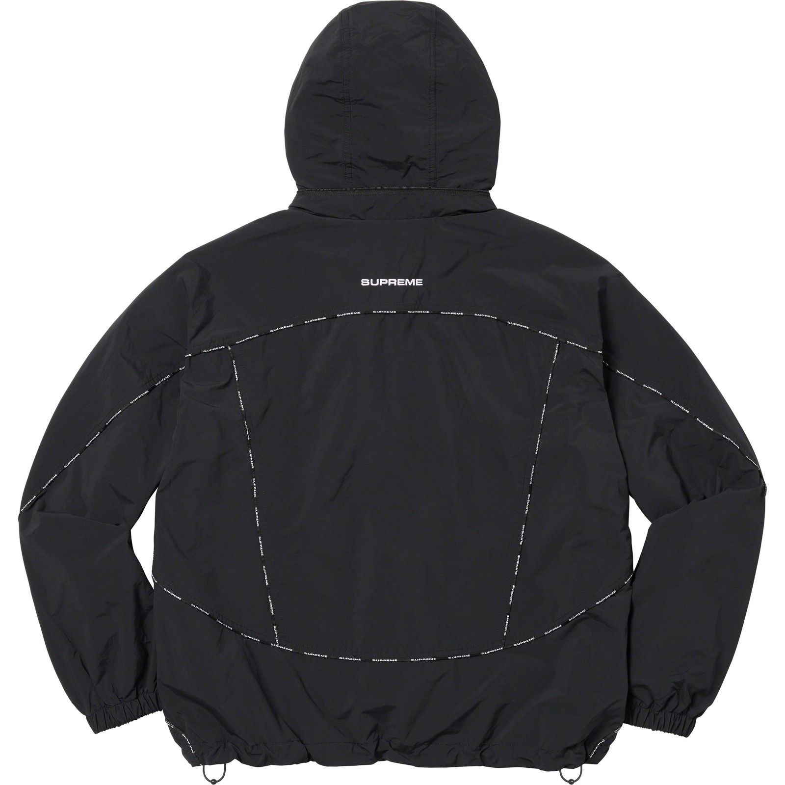 Logo Piping Hooded Track Jacket