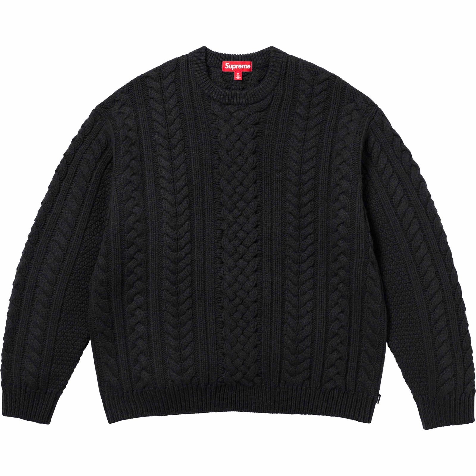 Appliqué Cable Knit Sweater