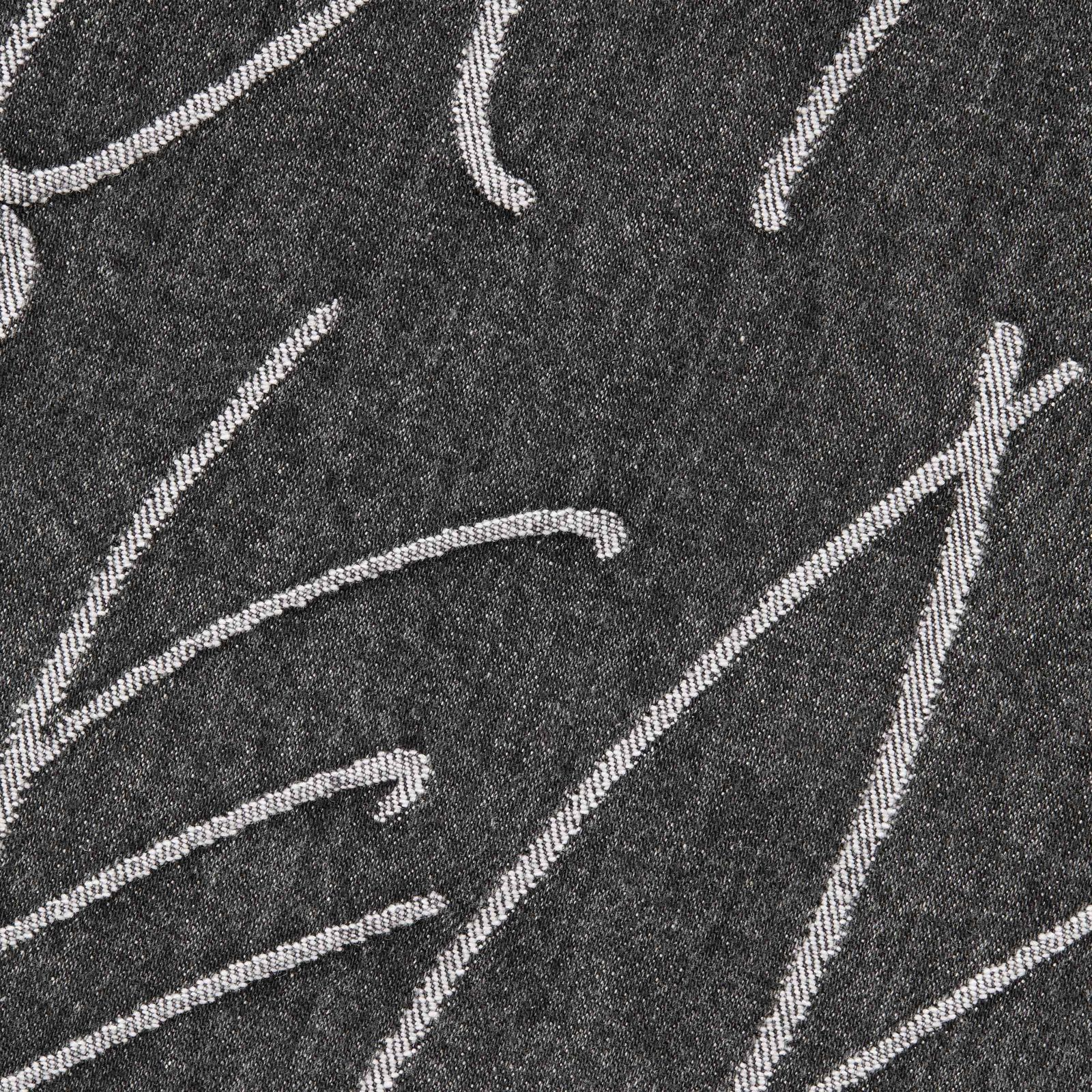 Handwriting Jacquard Denim Shirt