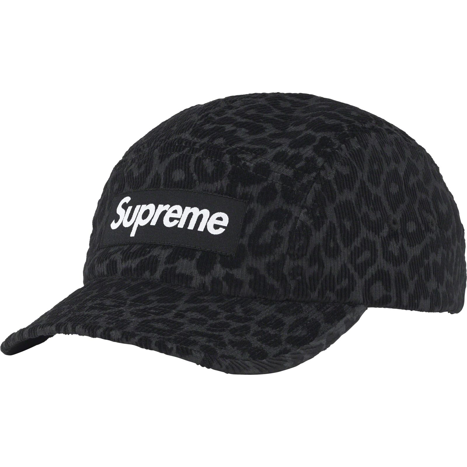 Leopard Corduroy Camp Cap