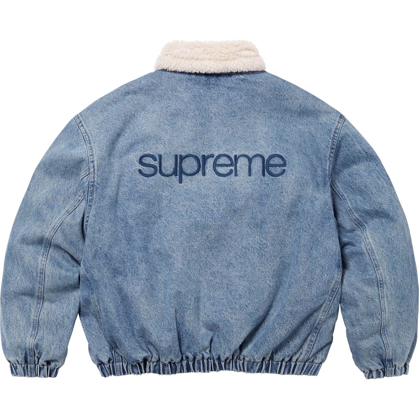 Faux Shearling Lined Bomber Jacket
