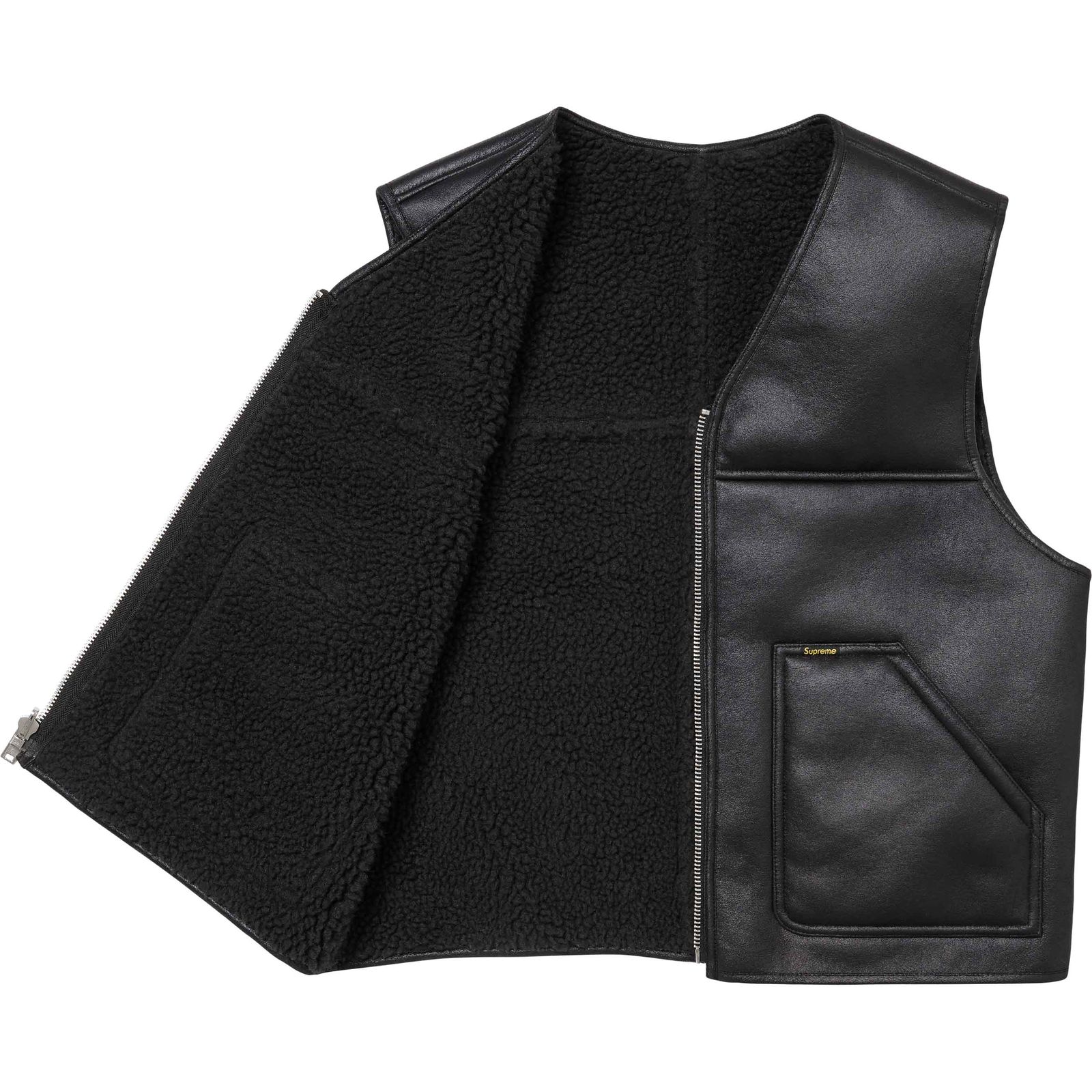 Reversible Faux Shearling Vest