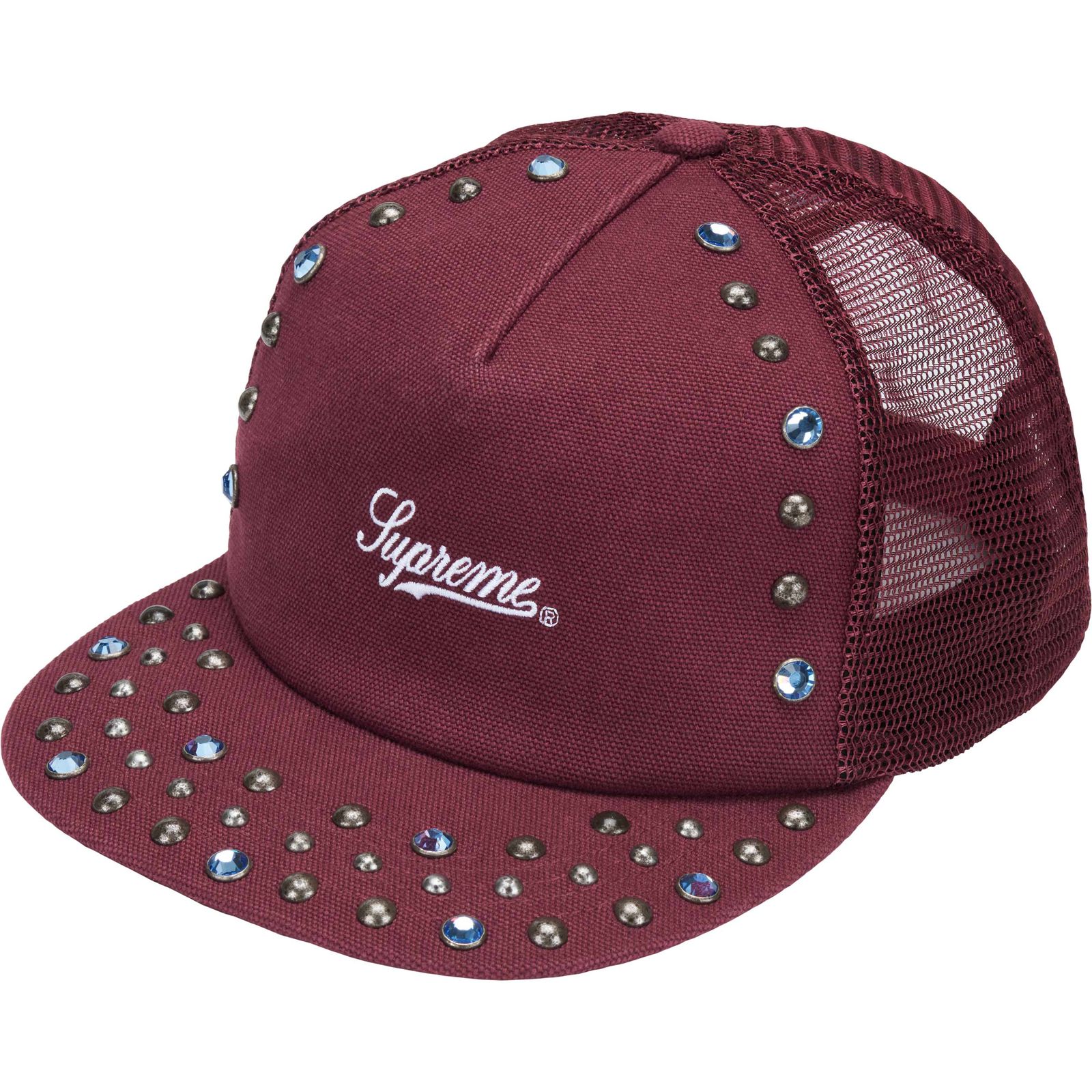Supreme®/b.b. Simon Studded Canvas Mesh Back 5-Panel