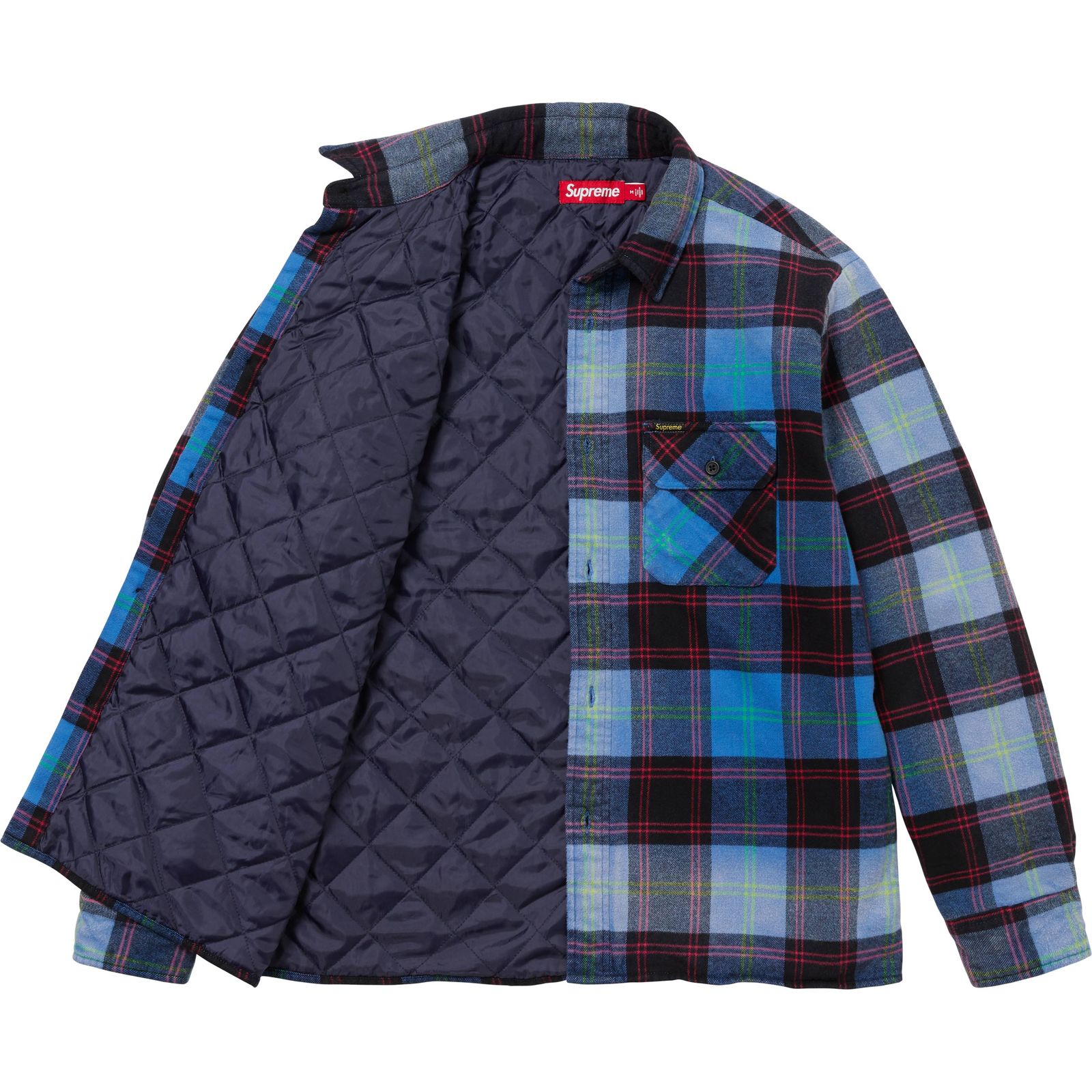 Quilted Plaid Shirt