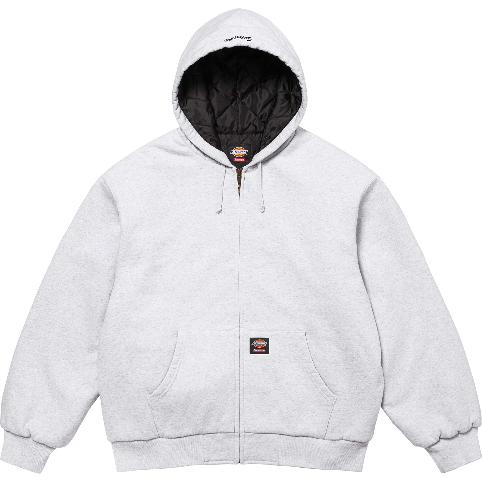 Supreme®/Dickies® Quilted Lined Zip Up Hooded Sweatshirt