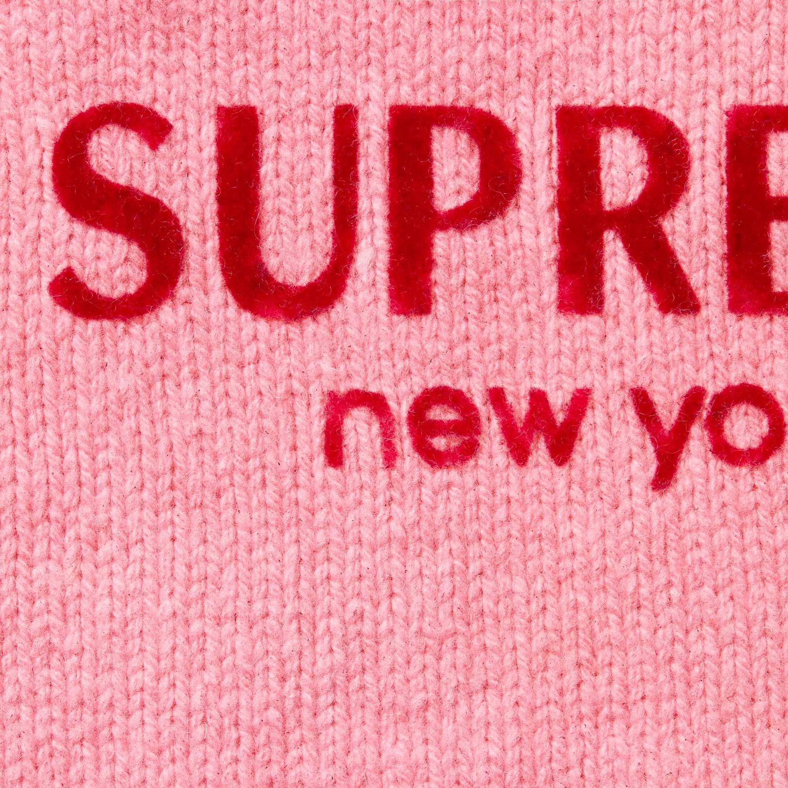 Flocked Logo Sweater