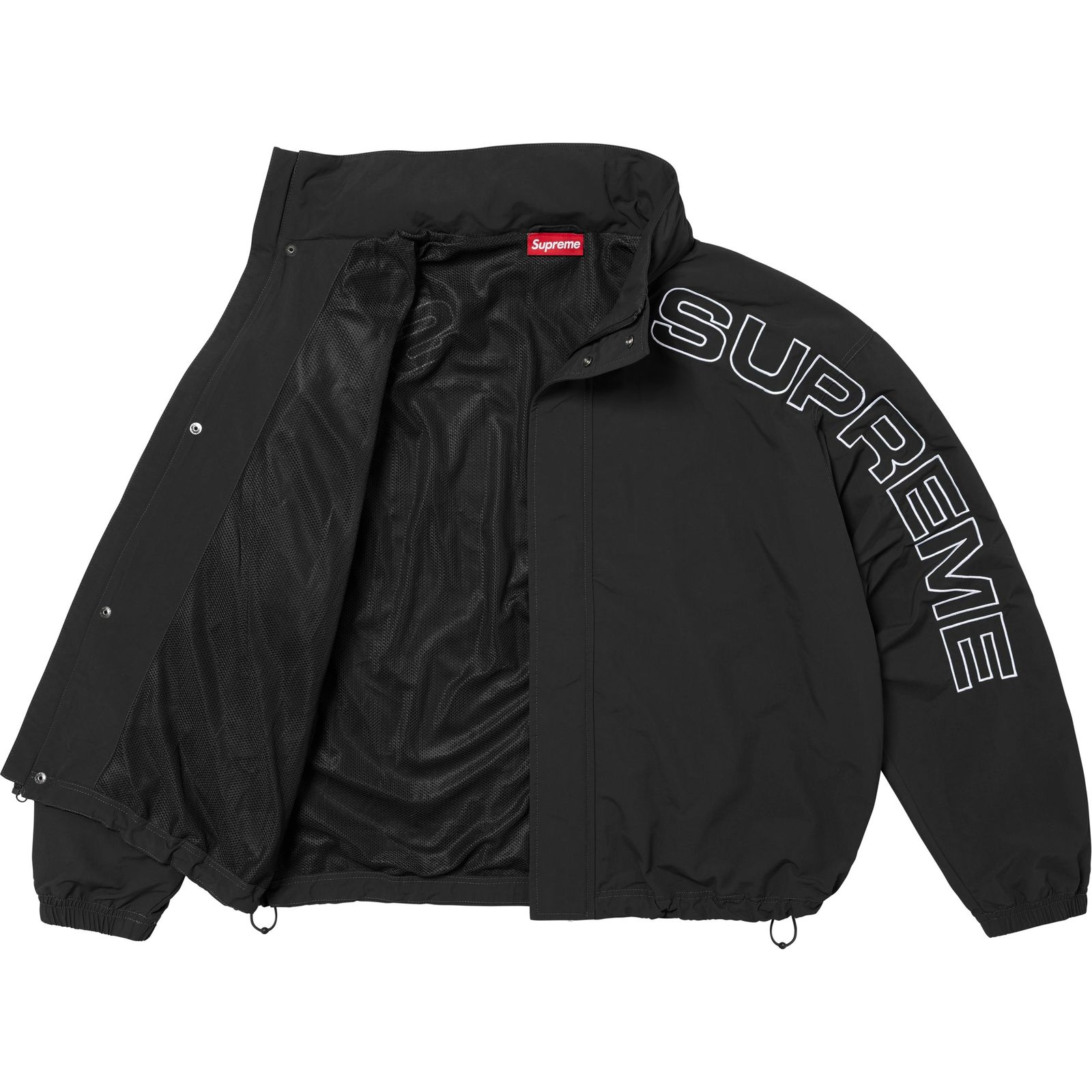 Spellout Embroidered Track Jacket
