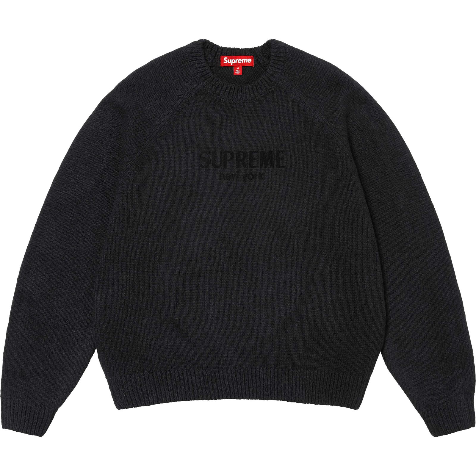 Flocked Logo Sweater