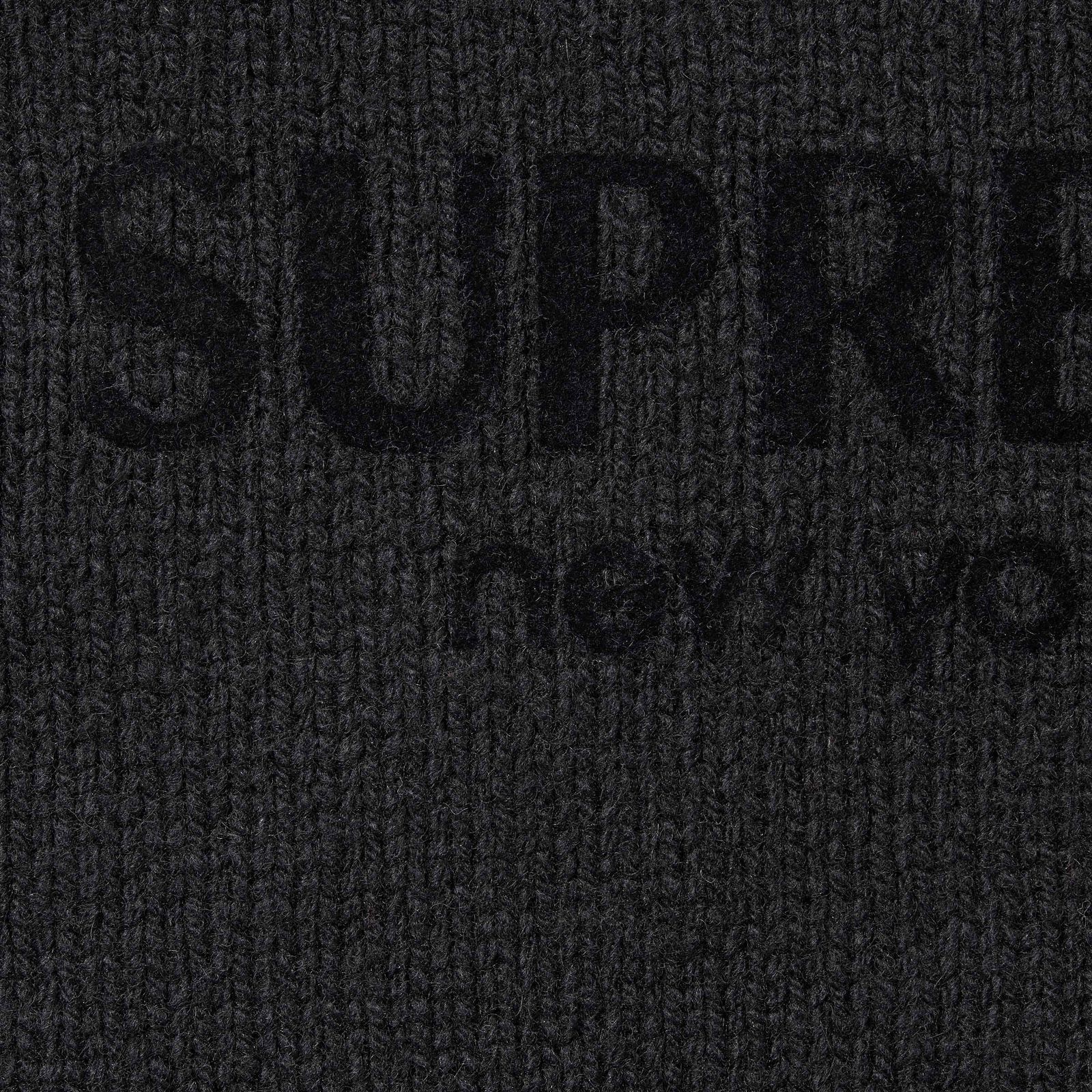 Flocked Logo Sweater