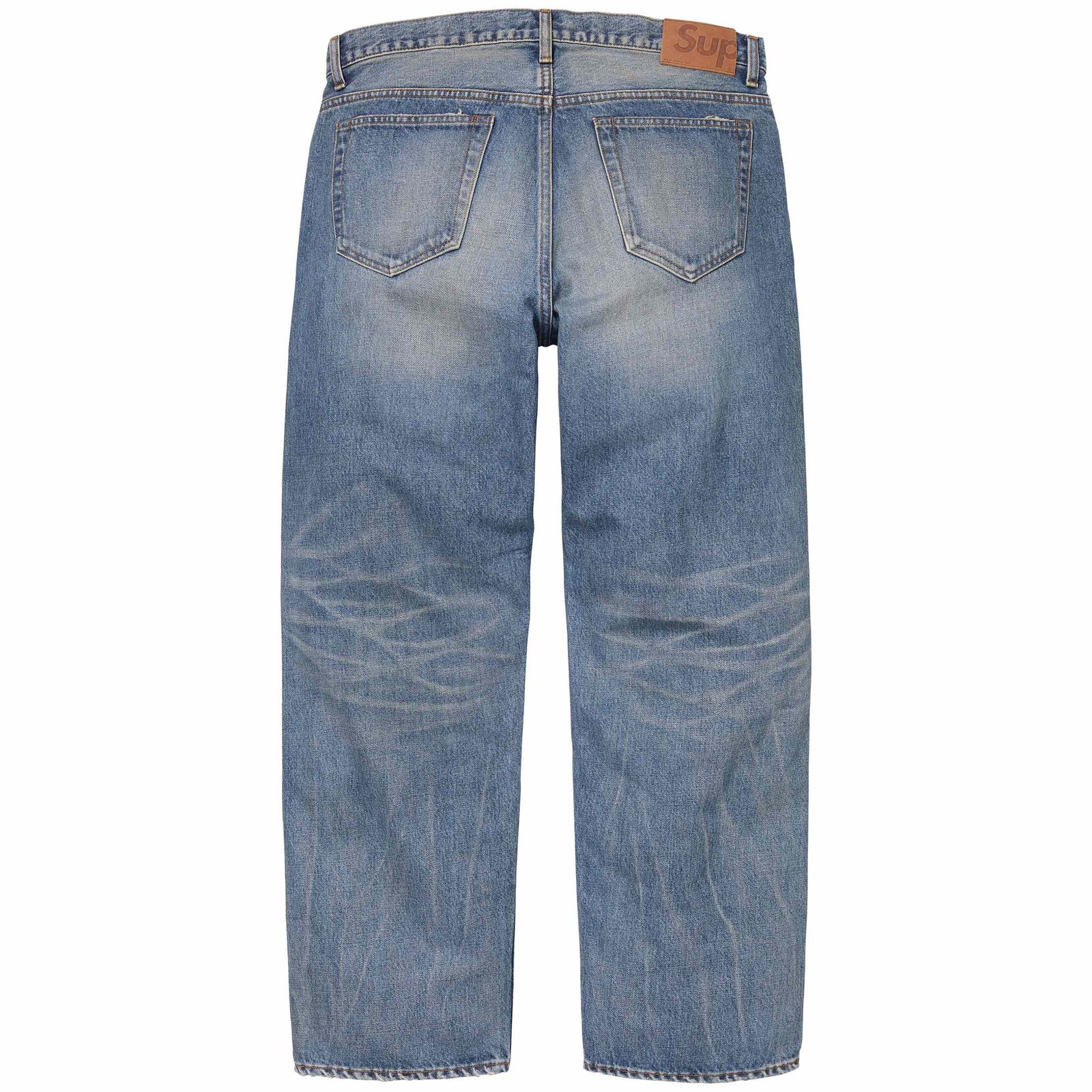Distressed Loose Fit Selvedge Jean