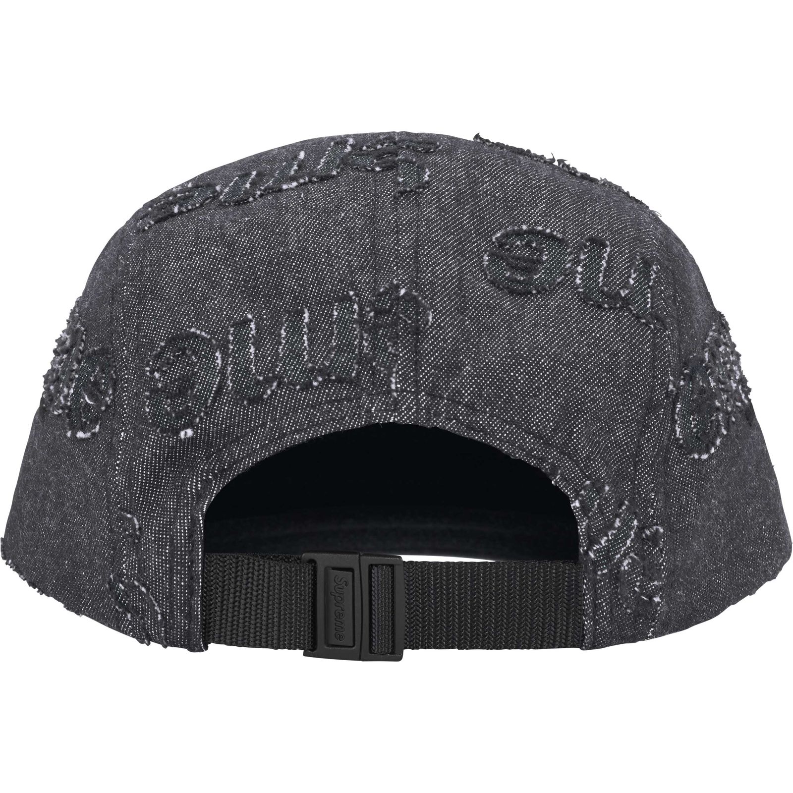 Lasered Denim Camp Cap