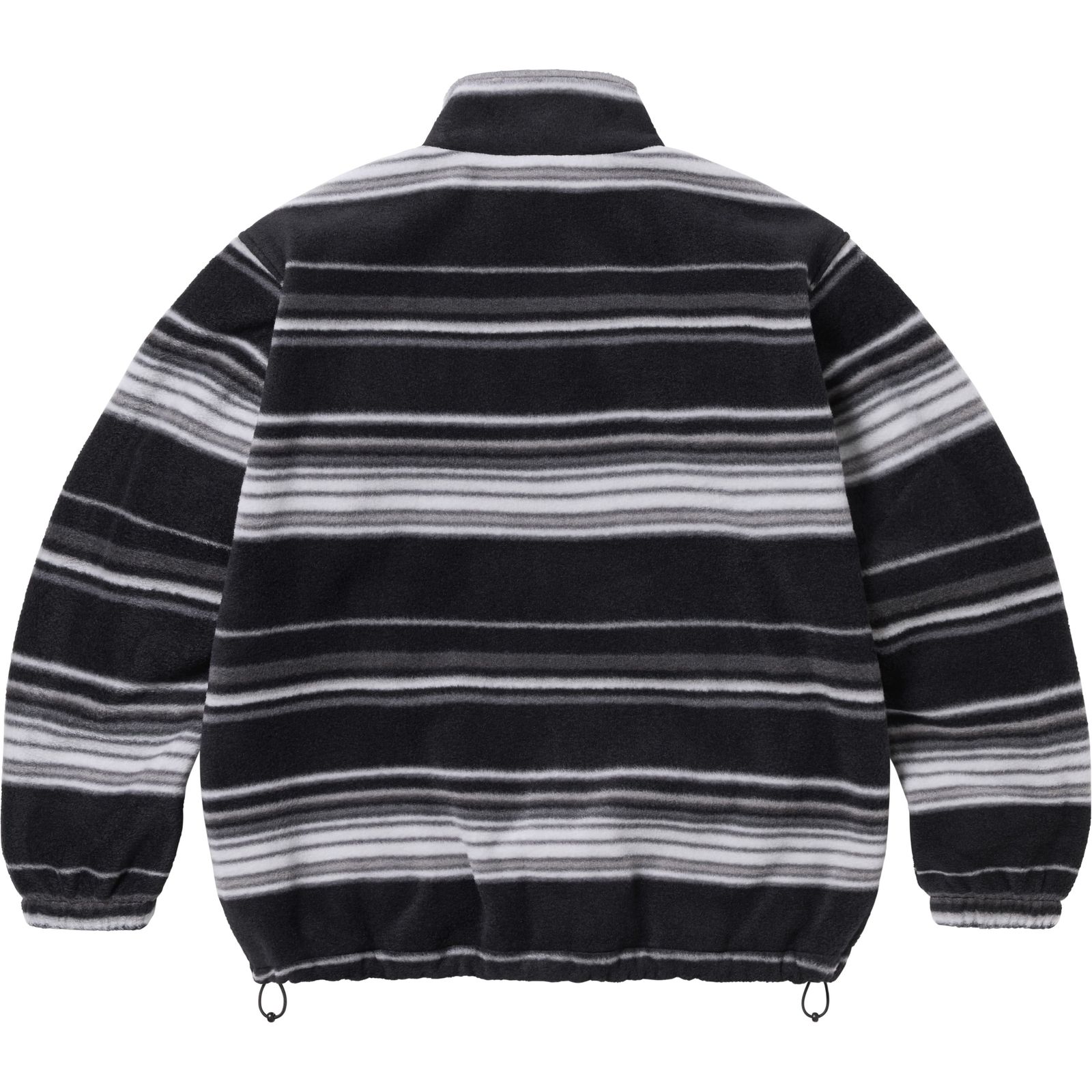 Stripe Zip Up Fleece Jacket