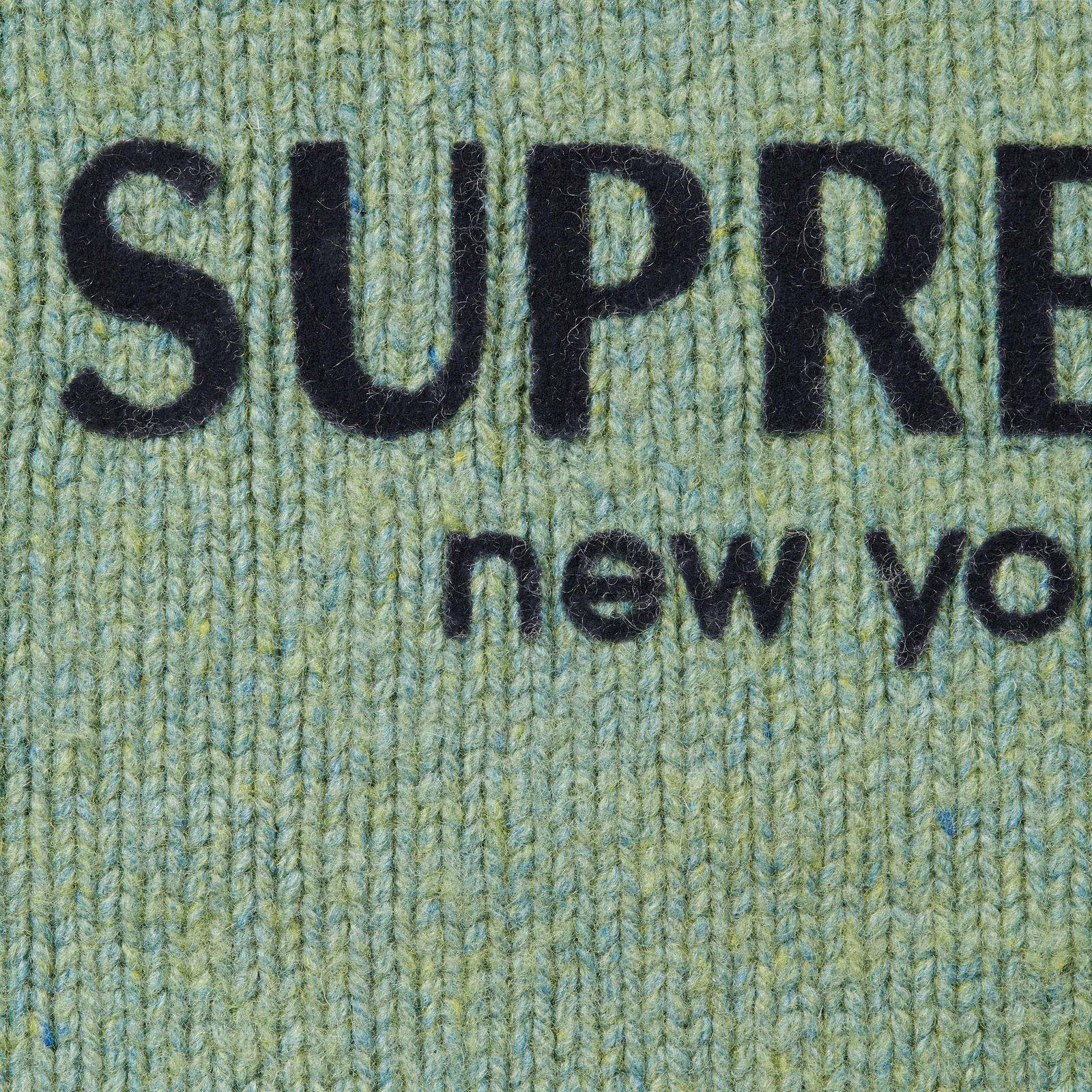 Flocked Logo Sweater