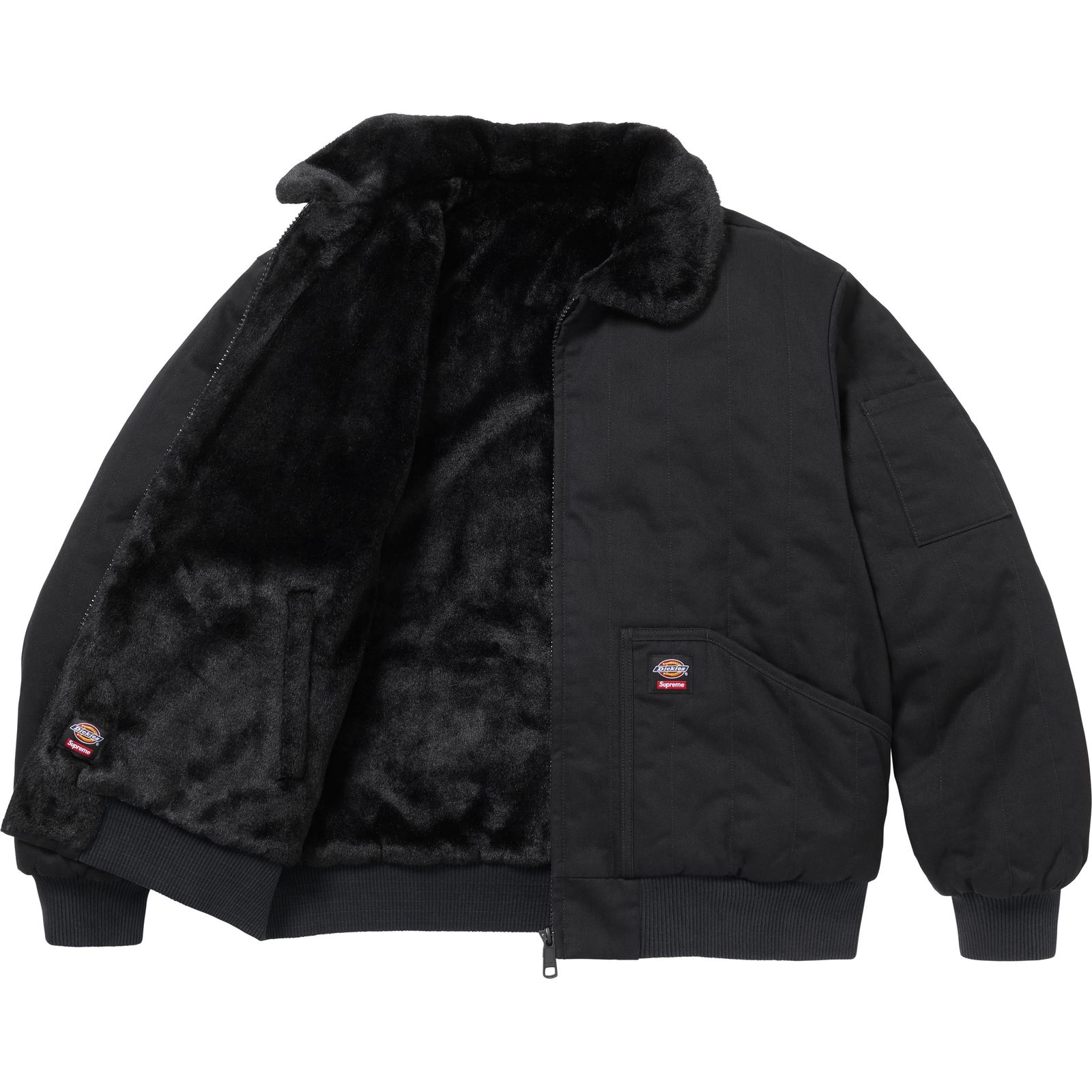 Supreme®/Dickies® Reversible Quilted Faux Fur Work Jacket