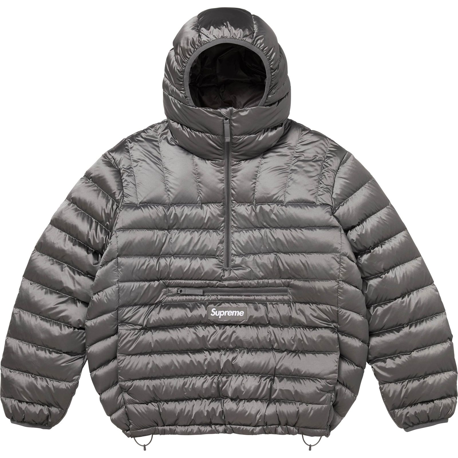 Micro Down Half Zip Hooded Pullover