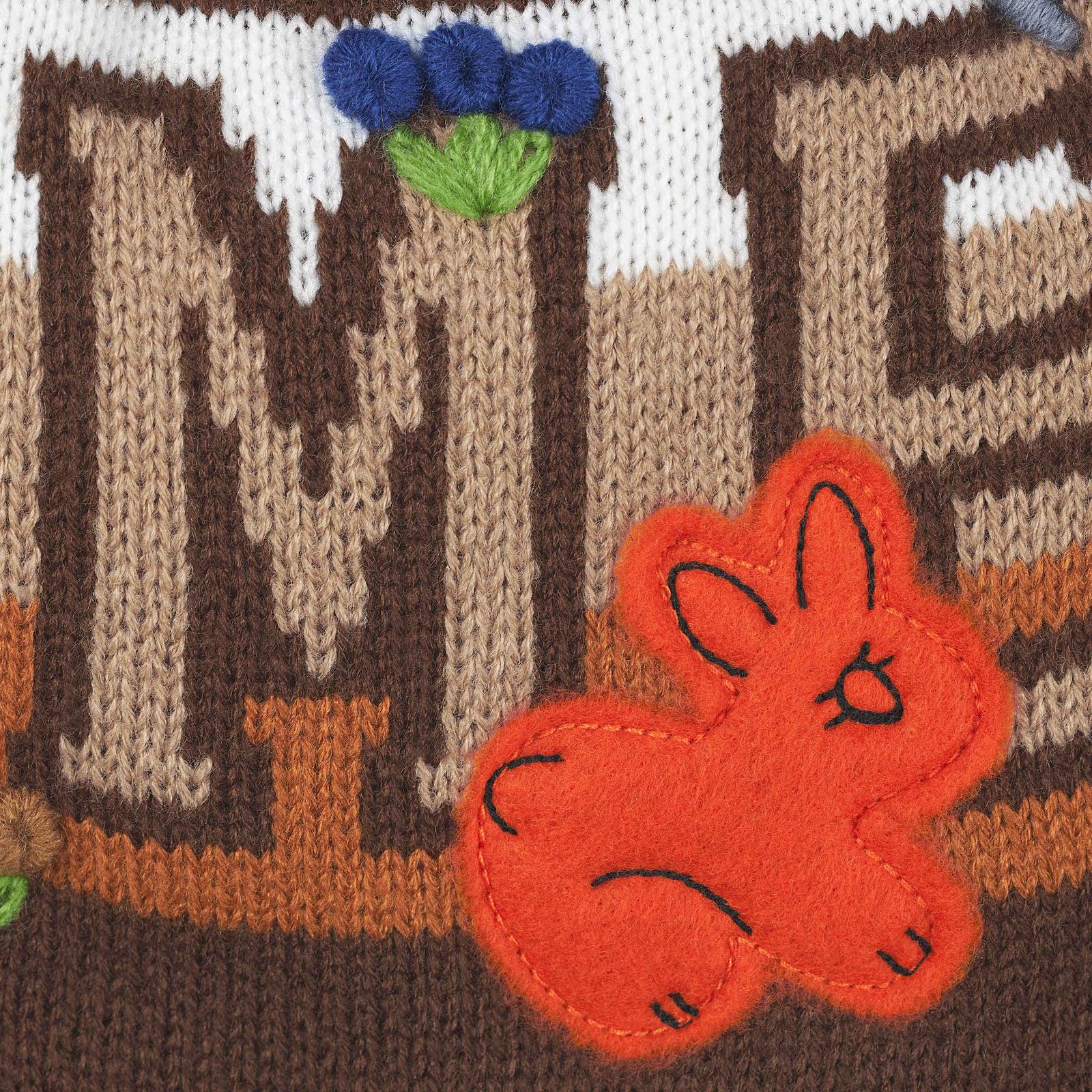 Felt Appliqué Earflap Beanie