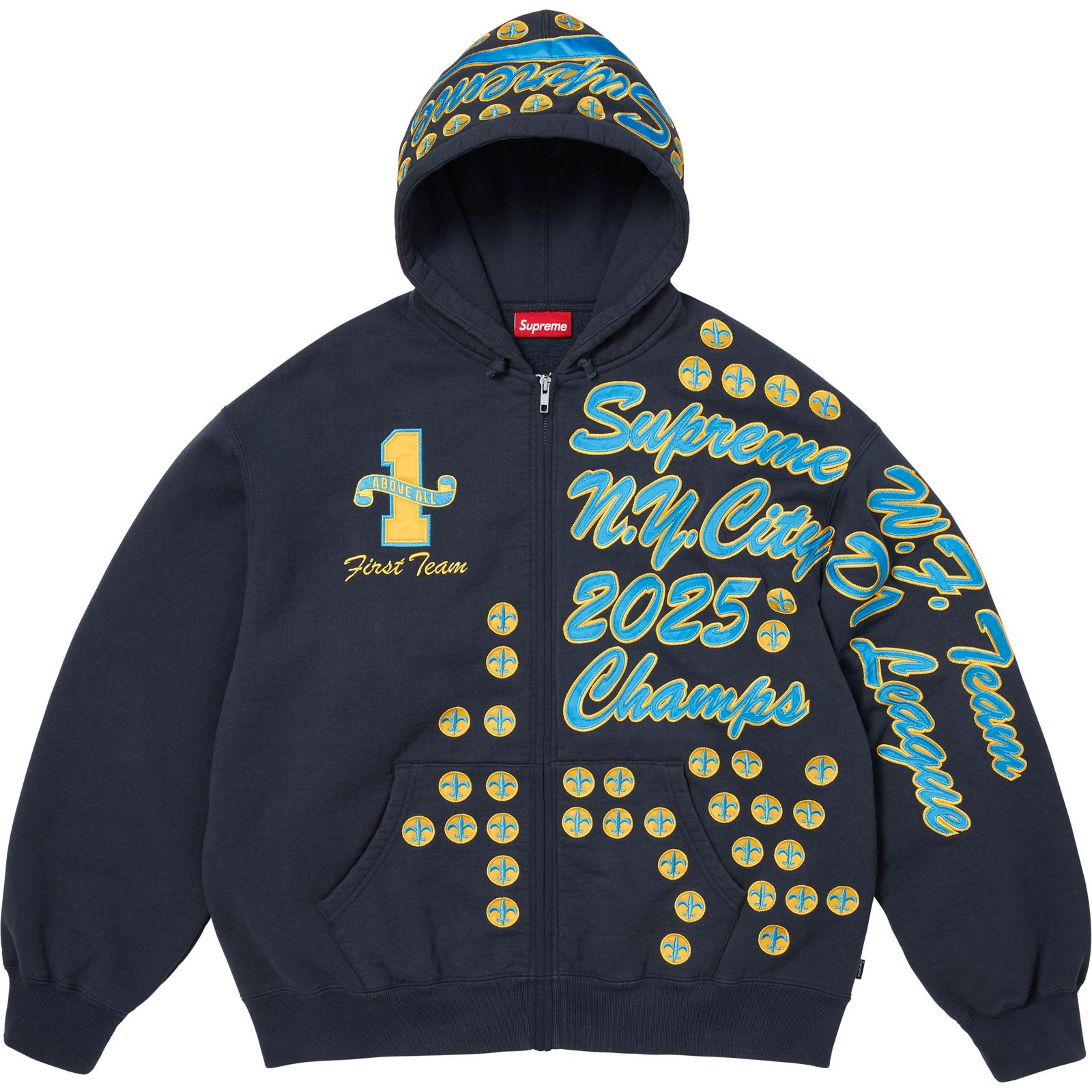 League Champs Zip Up Hooded Sweatshirt