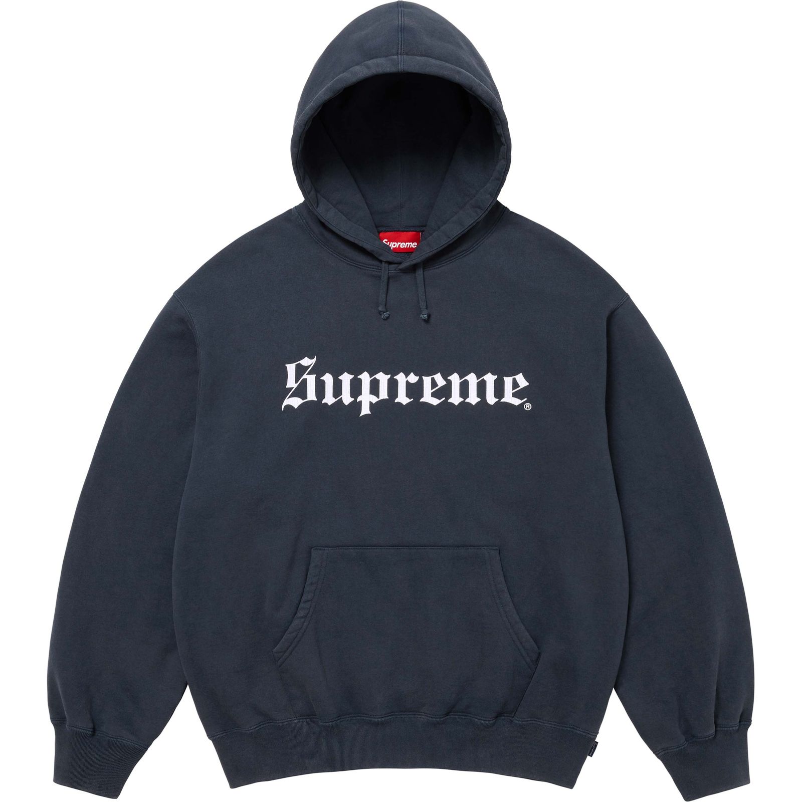 Washed Old English Hooded Sweatshirt
