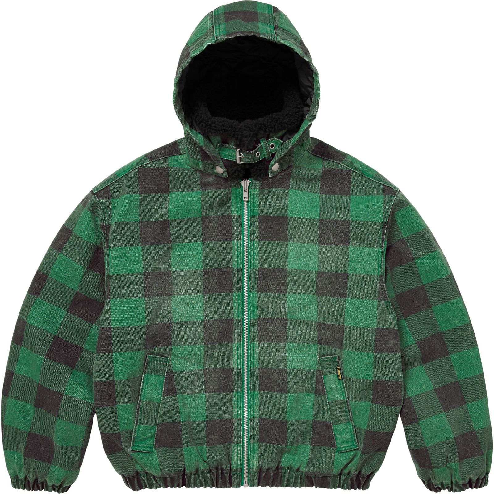 Faux Shearling Lined Bomber Jacket
