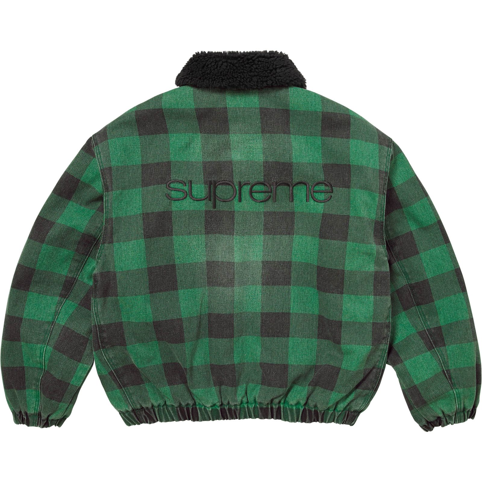 Faux Shearling Lined Bomber Jacket