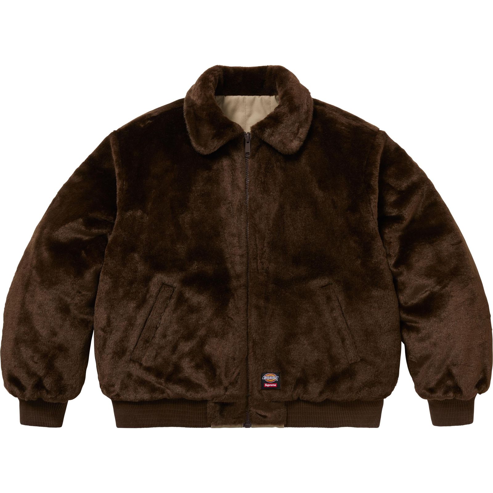 Supreme®/Dickies® Reversible Quilted Faux Fur Work Jacket