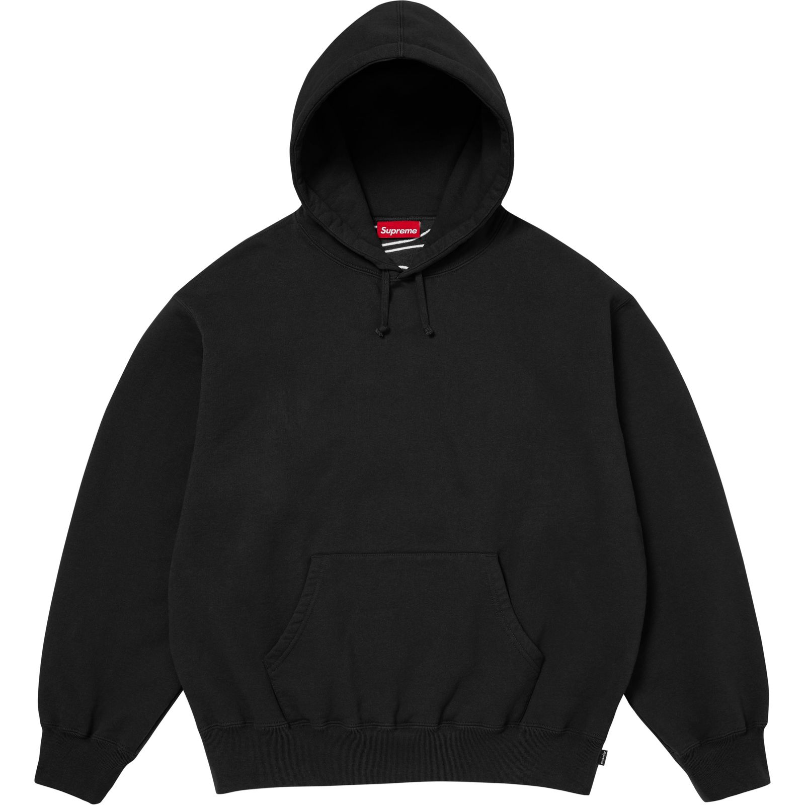 Satin Appliqué Hooded Sweatshirt