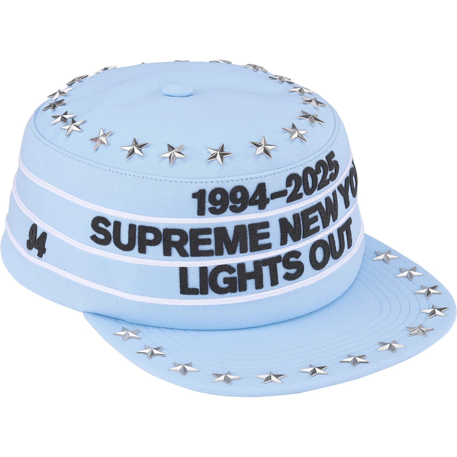 Stars Studded Pillbox Hat
