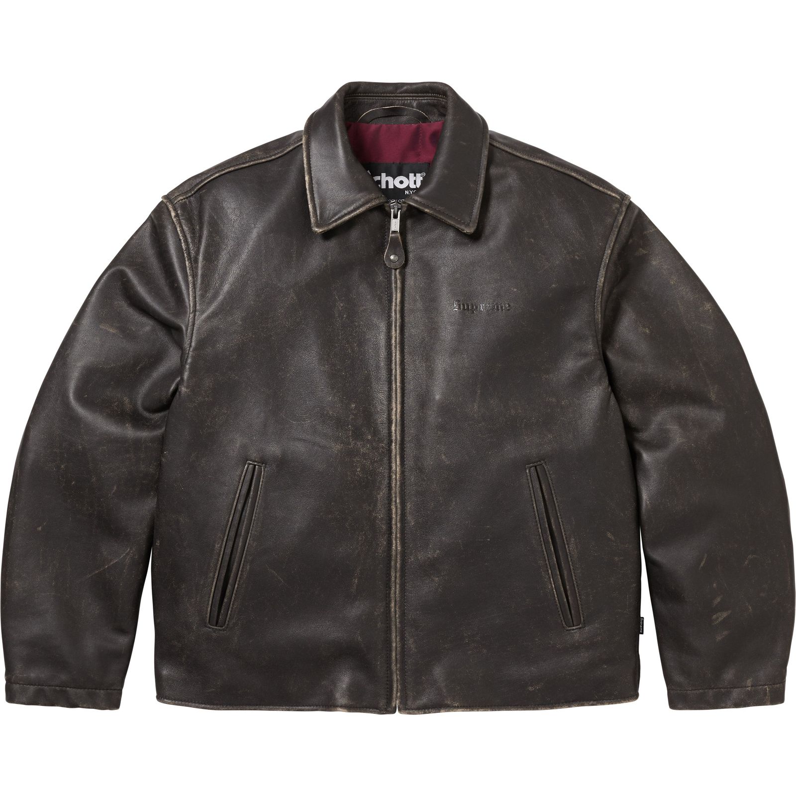 Supreme®/Schott® Leather Racer Jacket