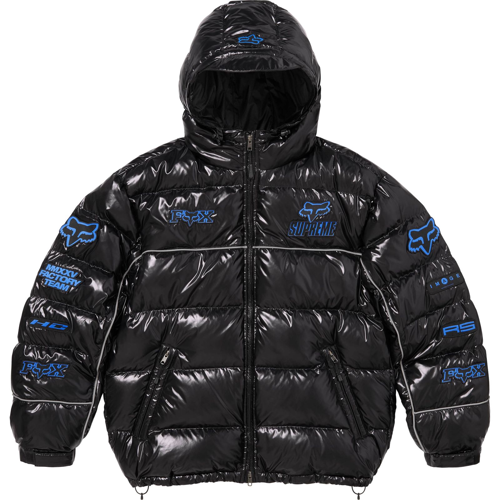 Supreme®/Fox Racing® Shiny Down Puffer Jacket