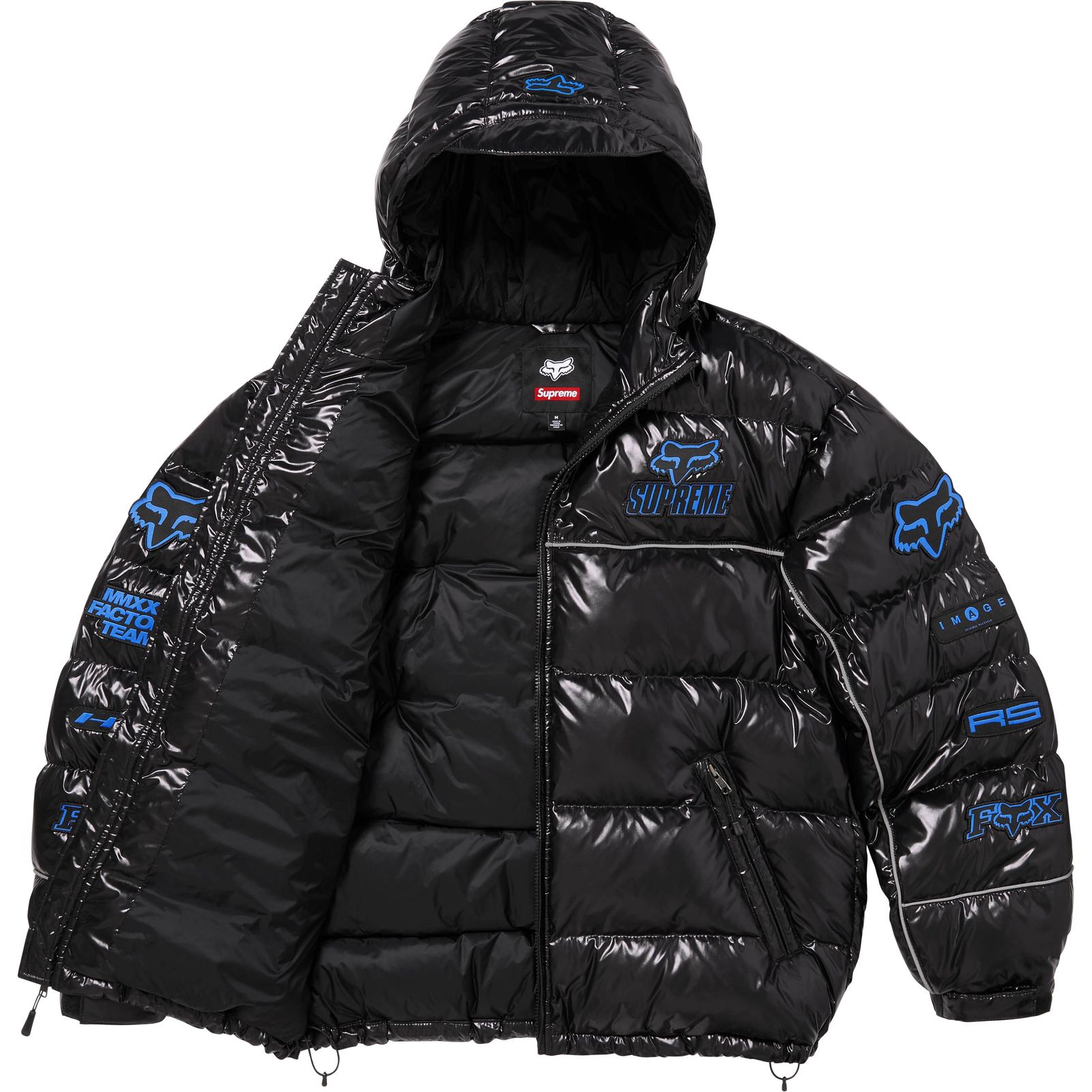 Supreme®/Fox Racing® Shiny Down Puffer Jacket